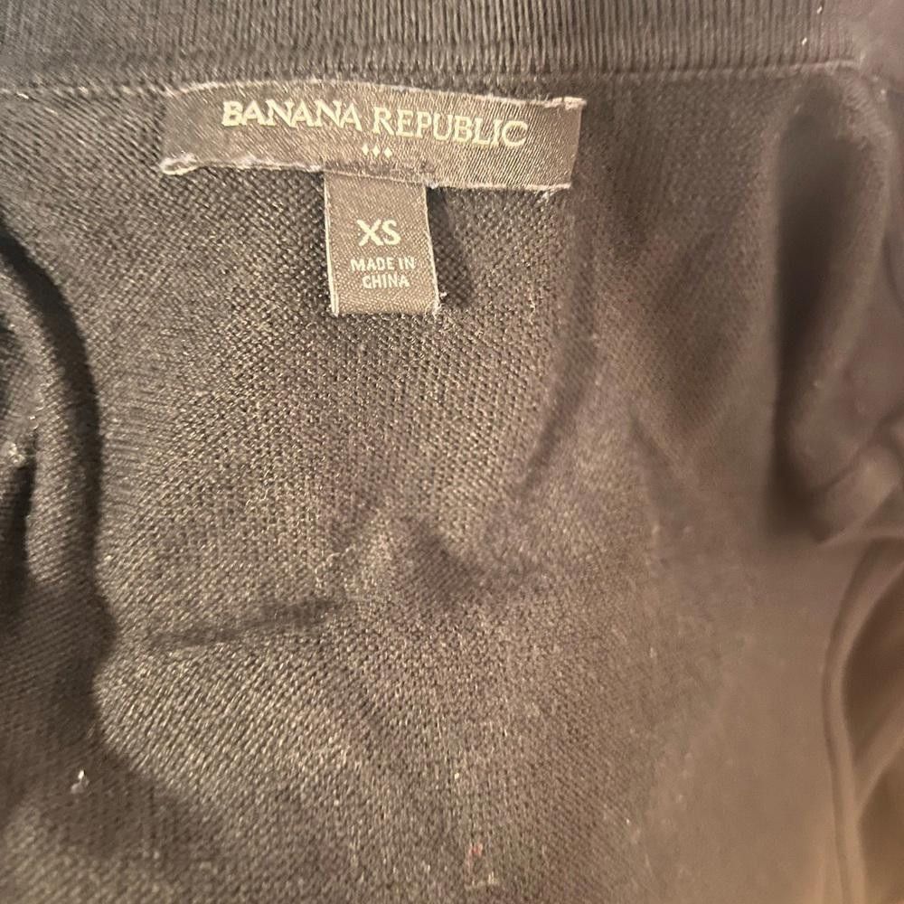 Designer Banana Republic Factory Store Black XS shortsleeved cardigan Size XS / US 0-2 / IT 36-38 - 3 Thumbnail