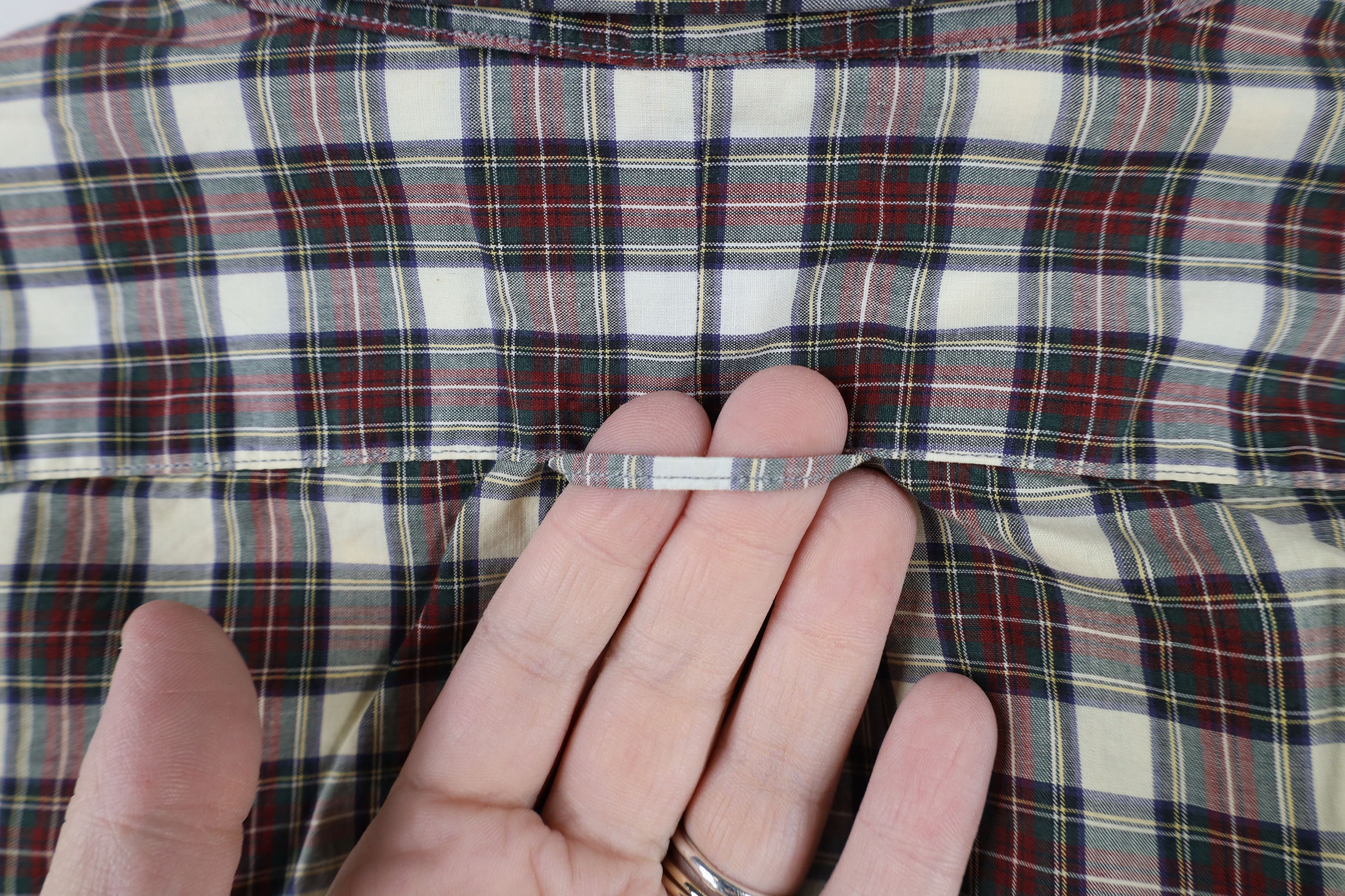 Lands' End × Vintage Vintage 90s Lands End Collared Button Down Shirt Plaid Size US M / EU 48-50 / 2 - 10 Thumbnail