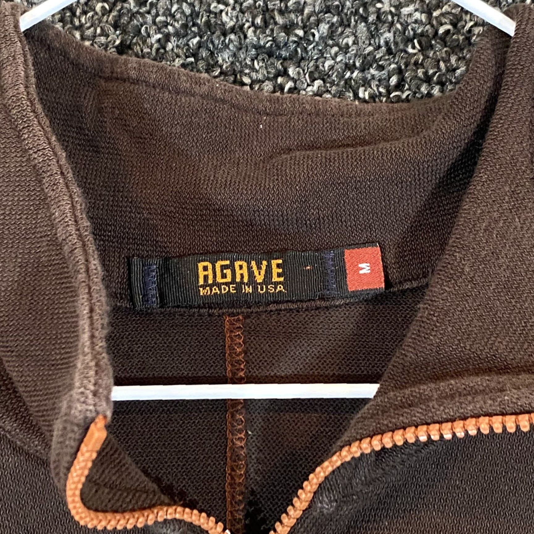 Vintage VINTAGE Agave Men's Jacket Outerwear 1/4 Zip Pullover Casual Hiking USA Made Brown Medium Size US M / EU 48-50 / 2 - 3 Thumbnail