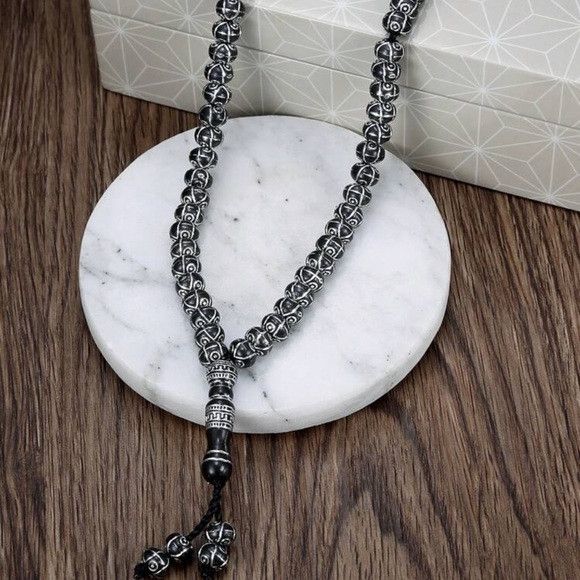 Other Unisex Beads Fashion Vintage Woven Prayer Beaded Necklace Size ONE SIZE - 2 Thumbnail