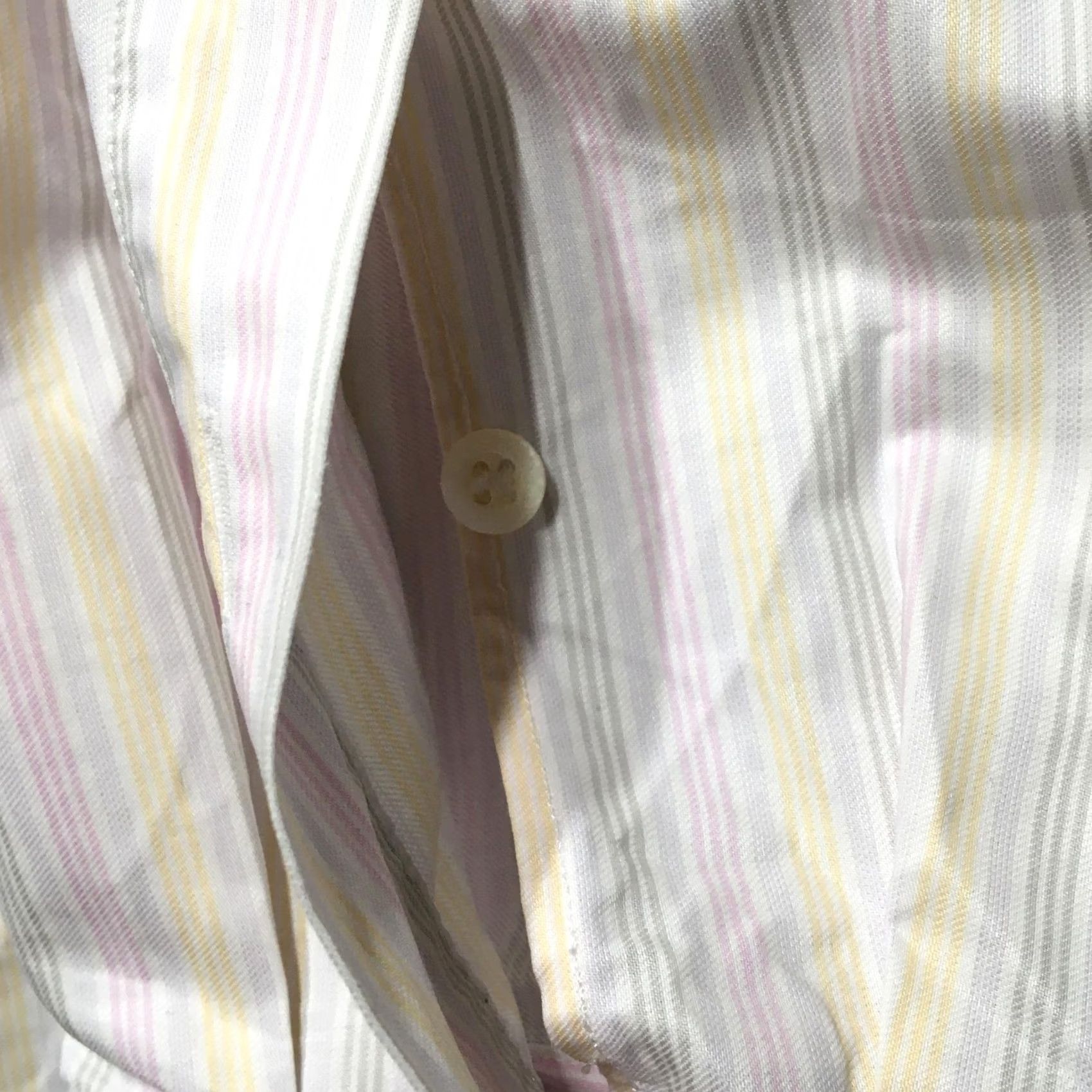 Brioni Brioni Shirt Mens XL Stripe Button-Down Italy Neiman Marcus Luxury Dress Shirt Color White Size 46R - 3 Thumbnail