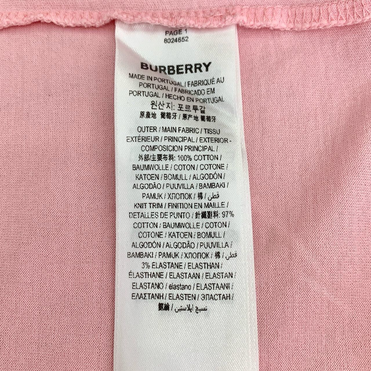 Burberry Burberry Pink Cotton T-Shirt With Deer Print Graphic Size S / US 4 / IT 40 - 6 Thumbnail