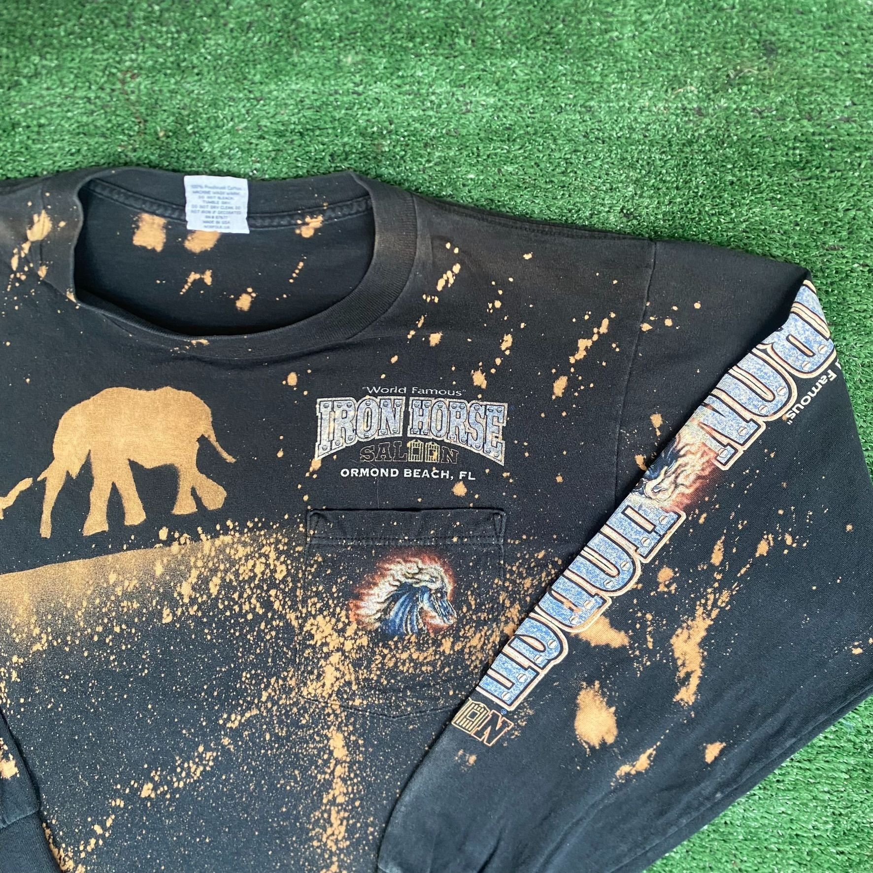 Vintage Vintage Y2K Iron Horse Saloon Shirt Biker Motorcycle Tee Size US L / EU 52-54 / 3 - 6 Thumbnail
