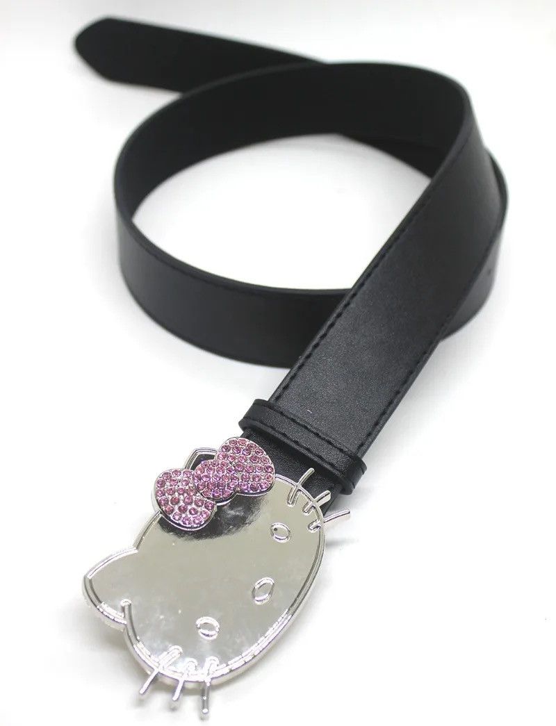 Leather Hello Kitty Pu Leather Belt Size ONE SIZE - 3 Thumbnail