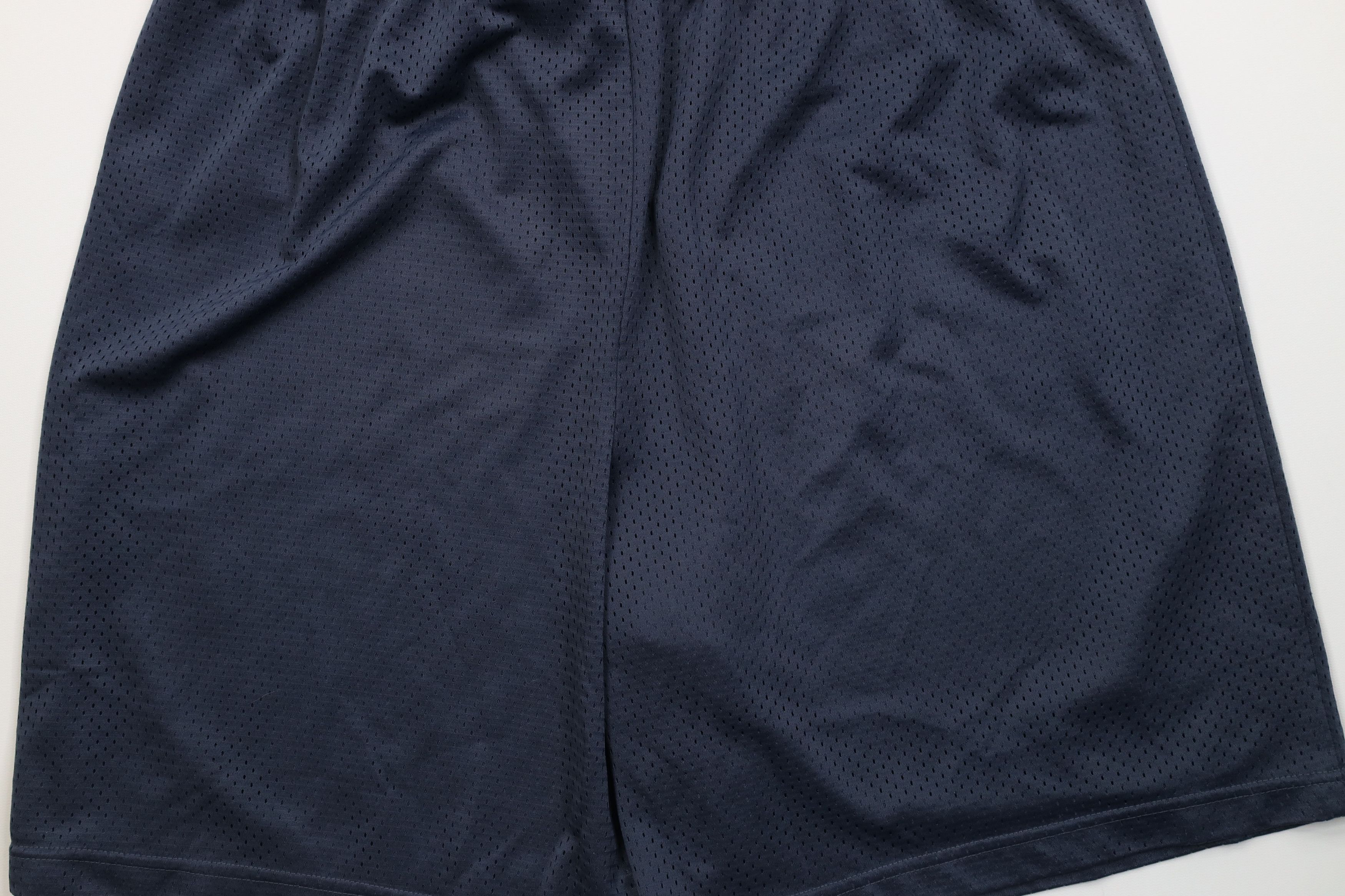 Vintage Vintage 90s Streetwear Mesh Above Knee Shorts Steel Blue Size US 36 / EU 52 - 10 Thumbnail