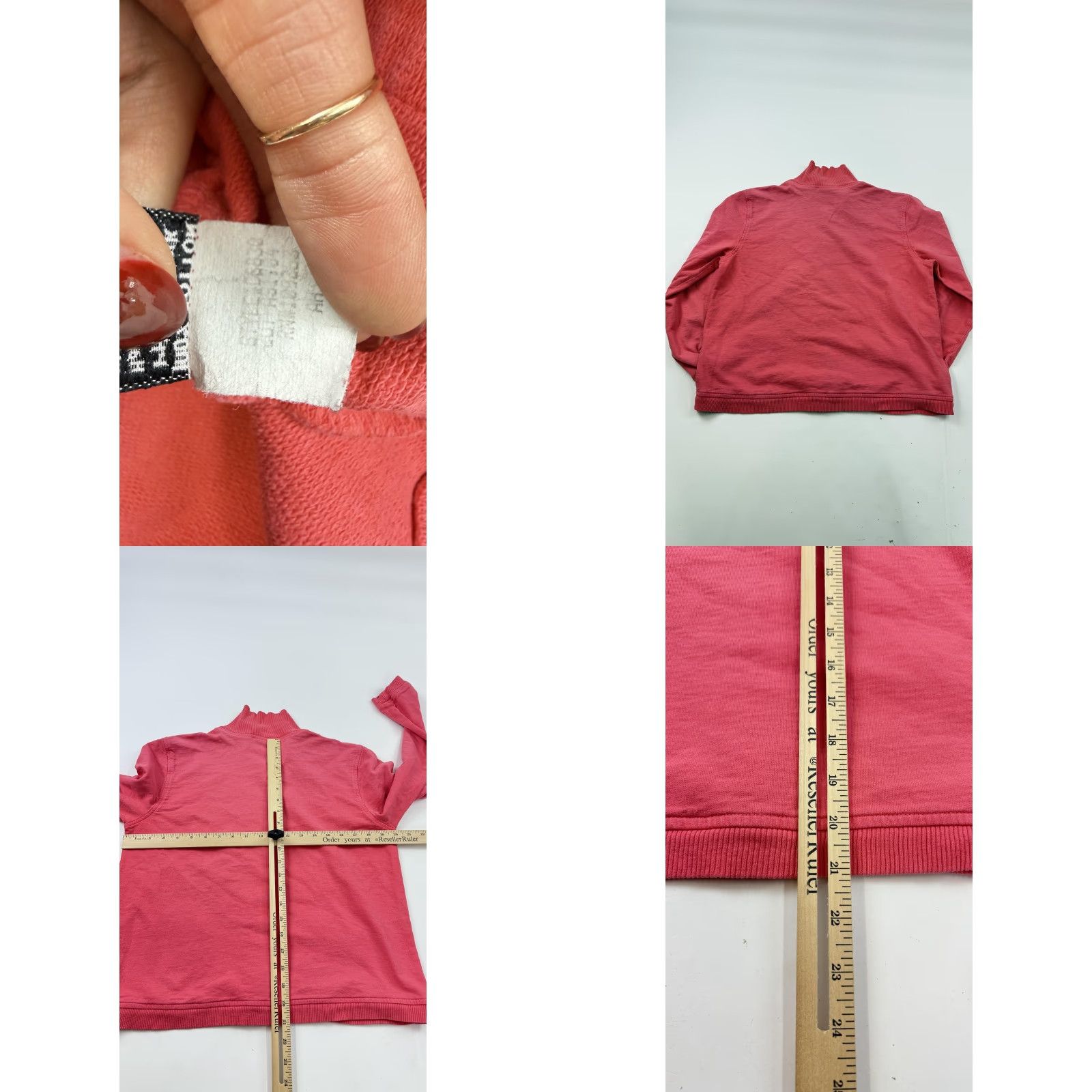 Pinko VINTAGE American Style Cardigan Jacket Womens Small Pink Cotton Button Front Made USA Size S / US 4 / IT 40 - 8 Thumbnail