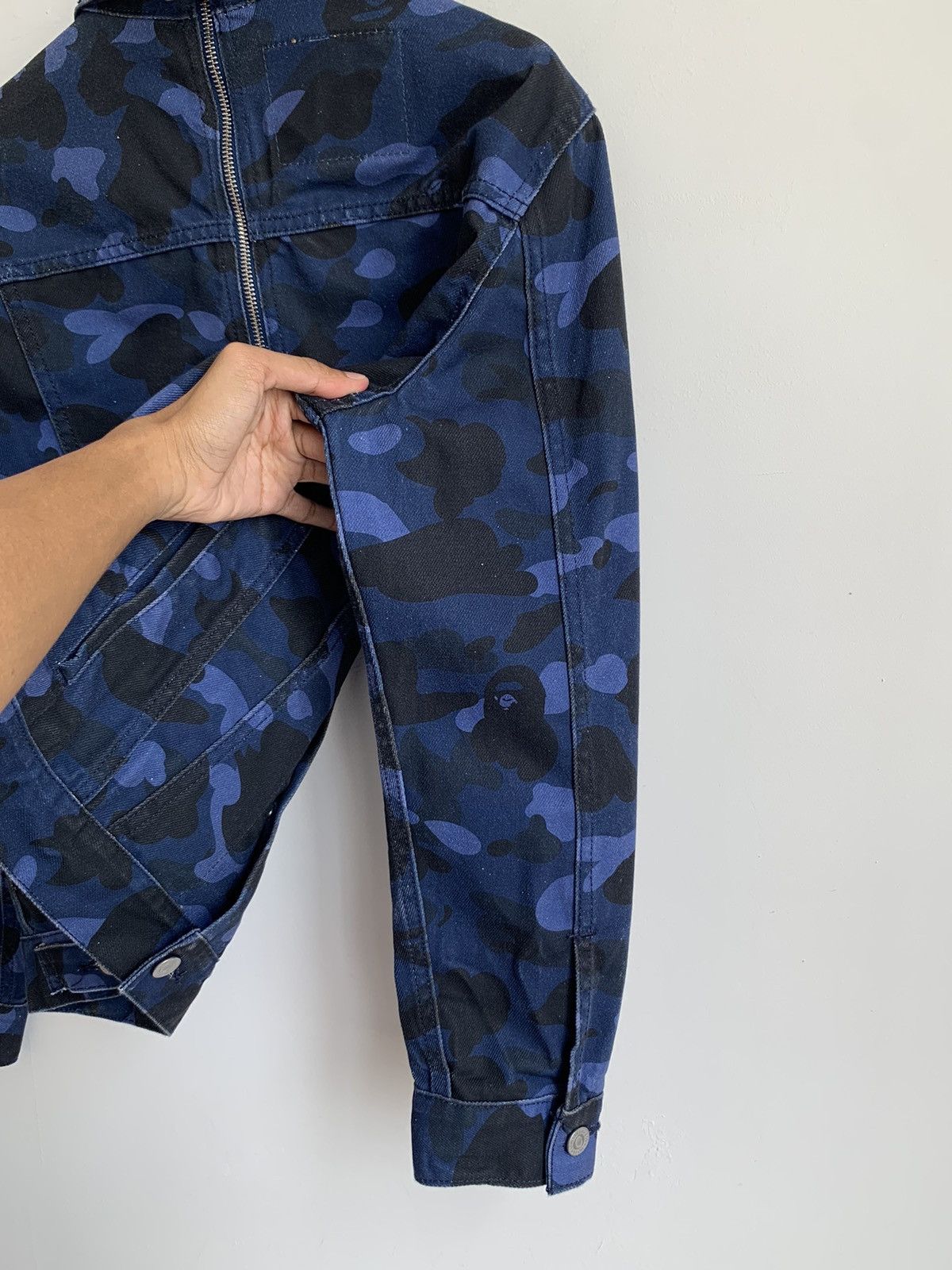 Bape Levis x Bape Blue Camo Trucker Jacket Size US XS / EU 42 / 0 - 20 Thumbnail