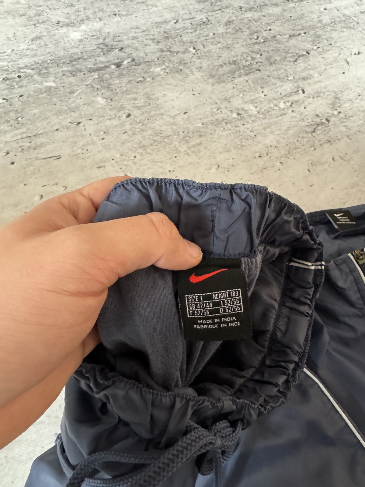 Nike × Vintage NIKE VINTAGE NYLON BASIC LOGO OVERSIZE BAGGY TRACK SUIT FIT Size US L / EU 52-54 / 3 - 8 Thumbnail