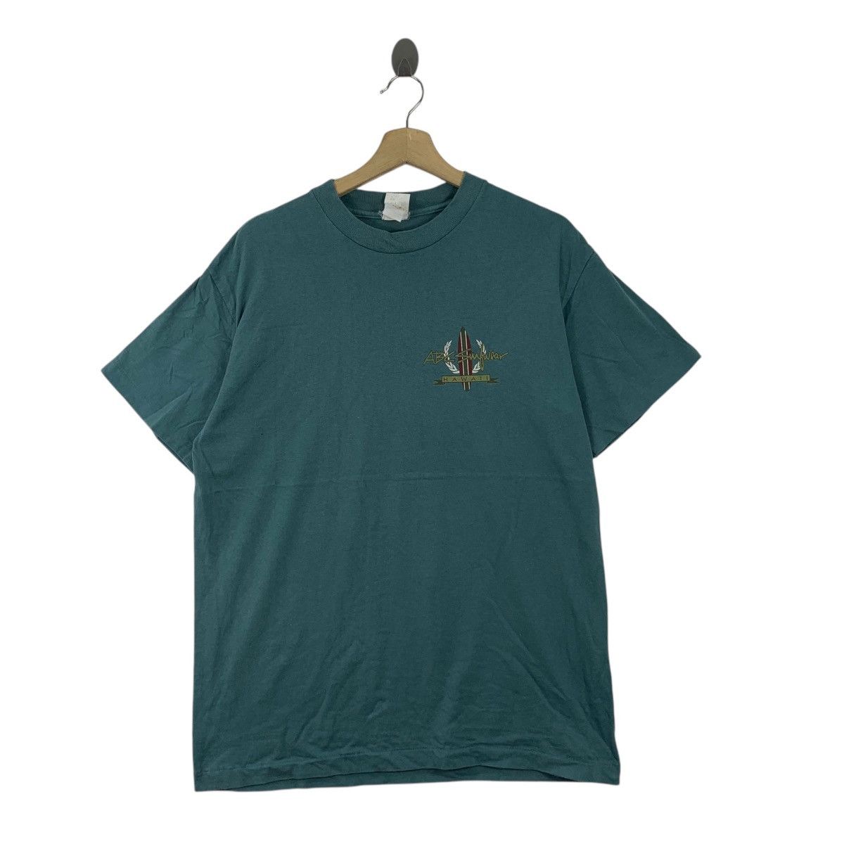 Vintage Vintage 90’ ABC SUNWEAR HAWAII Crest Logo Tee Shirt Top Size US L / EU 52-54 / 3 - 1 Thumbnail