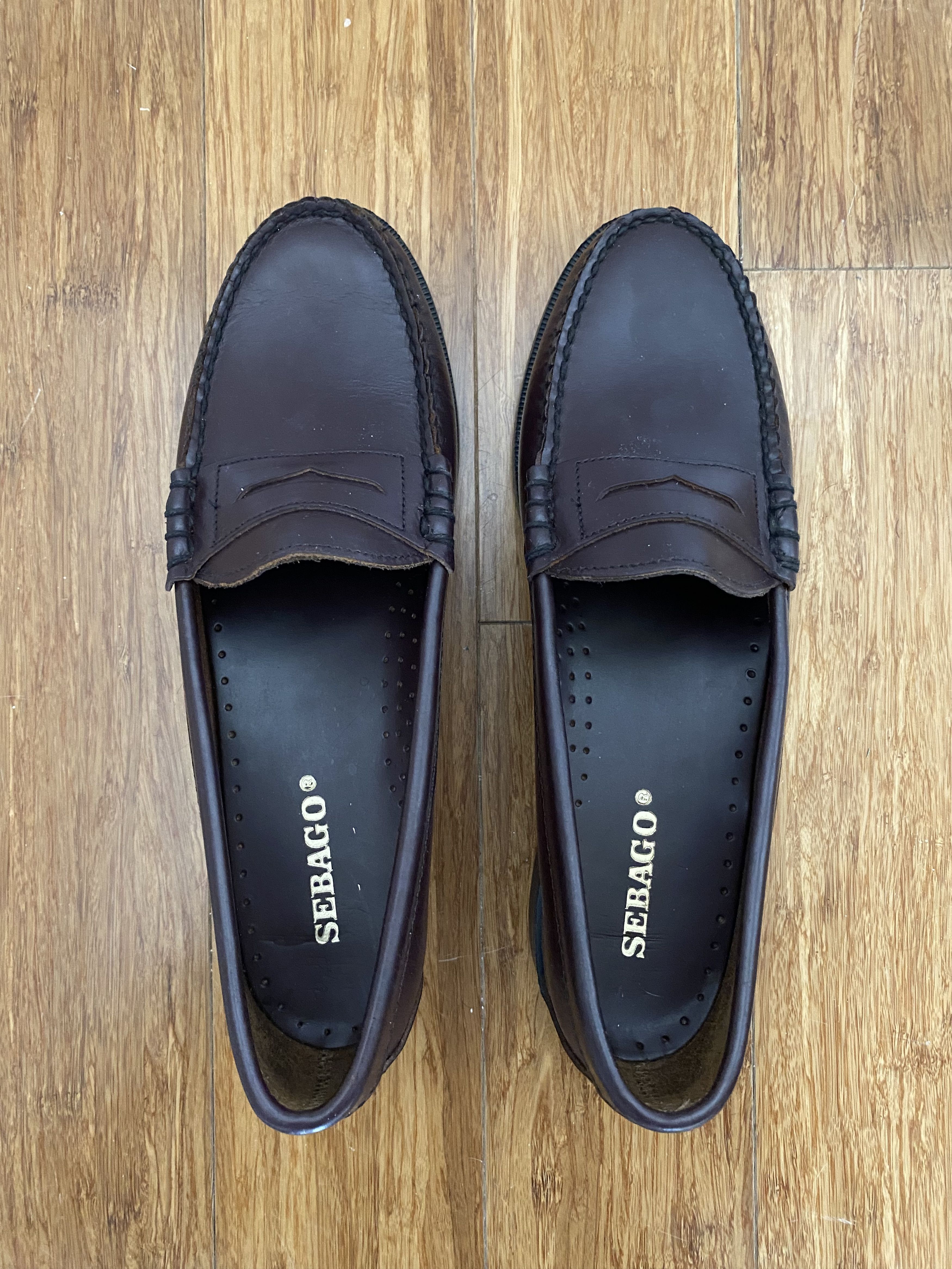 Sebago Sebago Women’s Penny Loafers Dark Burgundy Like New Size US 8 / IT 38 - 6 Thumbnail