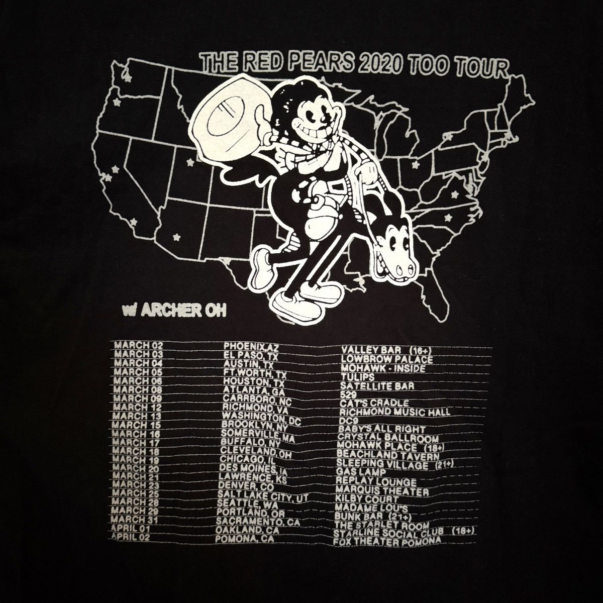 Band Tees The Red Pears Indie Band “2020 Too” Tour Dates Graphic Tee Size US L / EU 52-54 / 3 - 3 Thumbnail