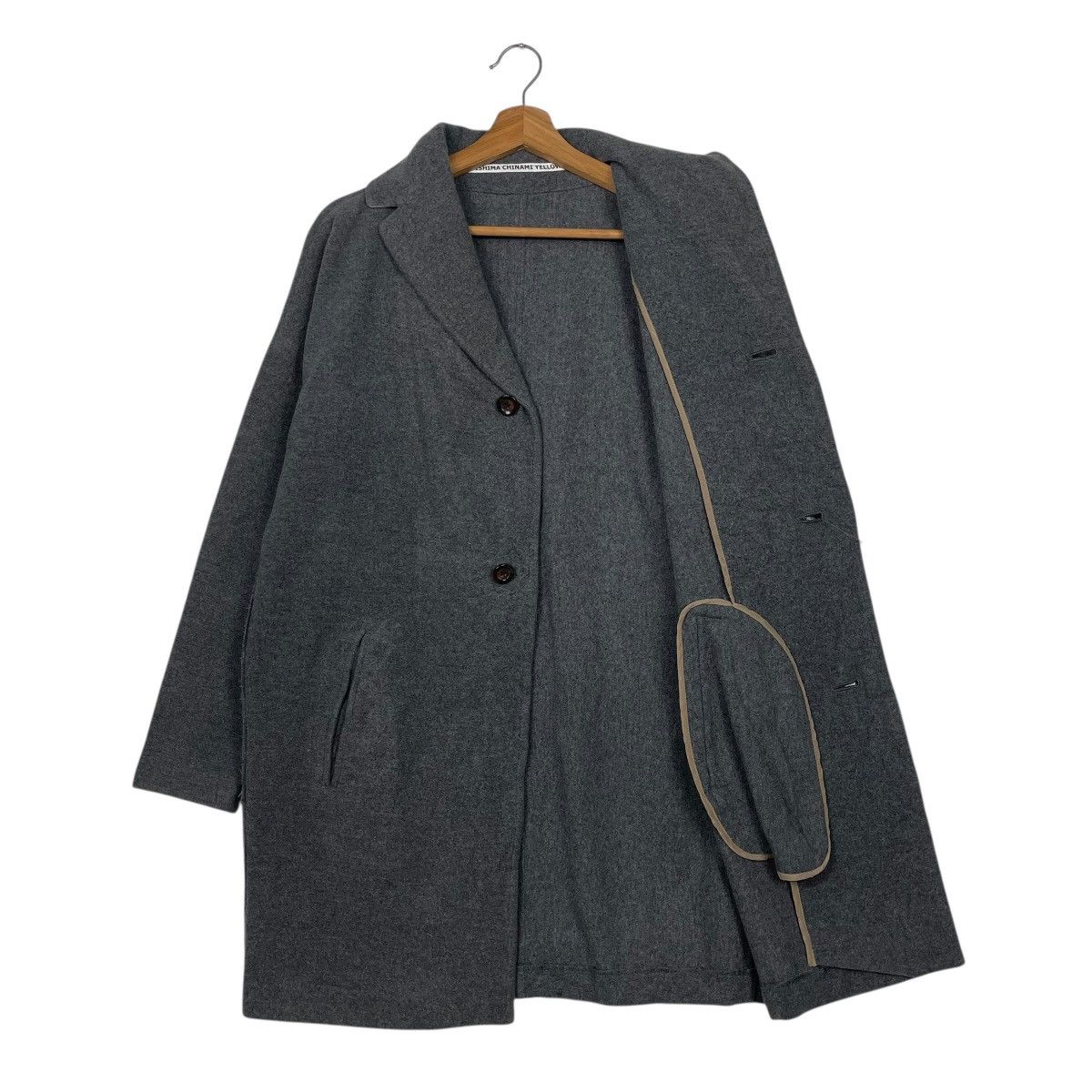 Japanese Brand Japanese Designer Kamishima Chinami Yellow Overcoat Size S / US 4 / IT 40 - 9 Thumbnail