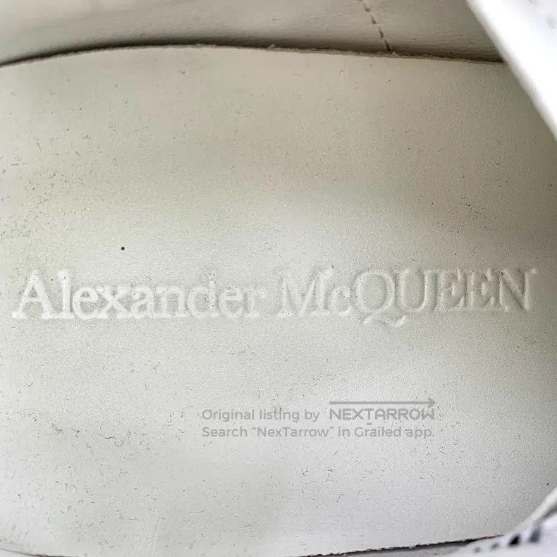 Alexander McQueen Alexander Mcqueen White leather lace-laced casual flat sne Size US 11 / EU 44 - 7 Thumbnail