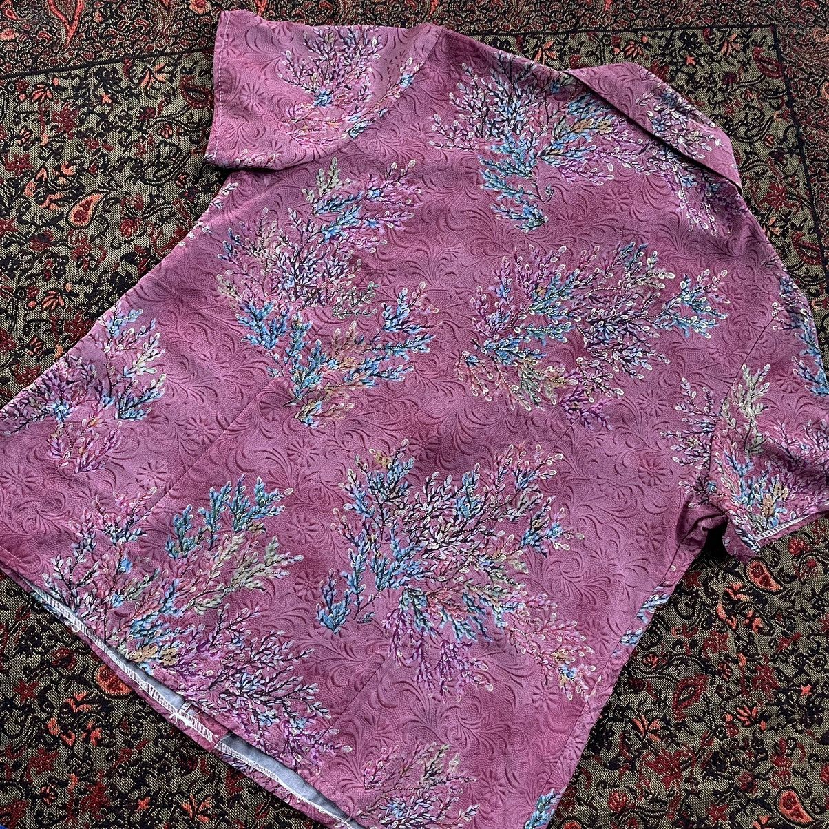 Seditionaries Japanese OPV Floral Silky Shirt Size US M / EU 48-50 / 2 - 4 Thumbnail