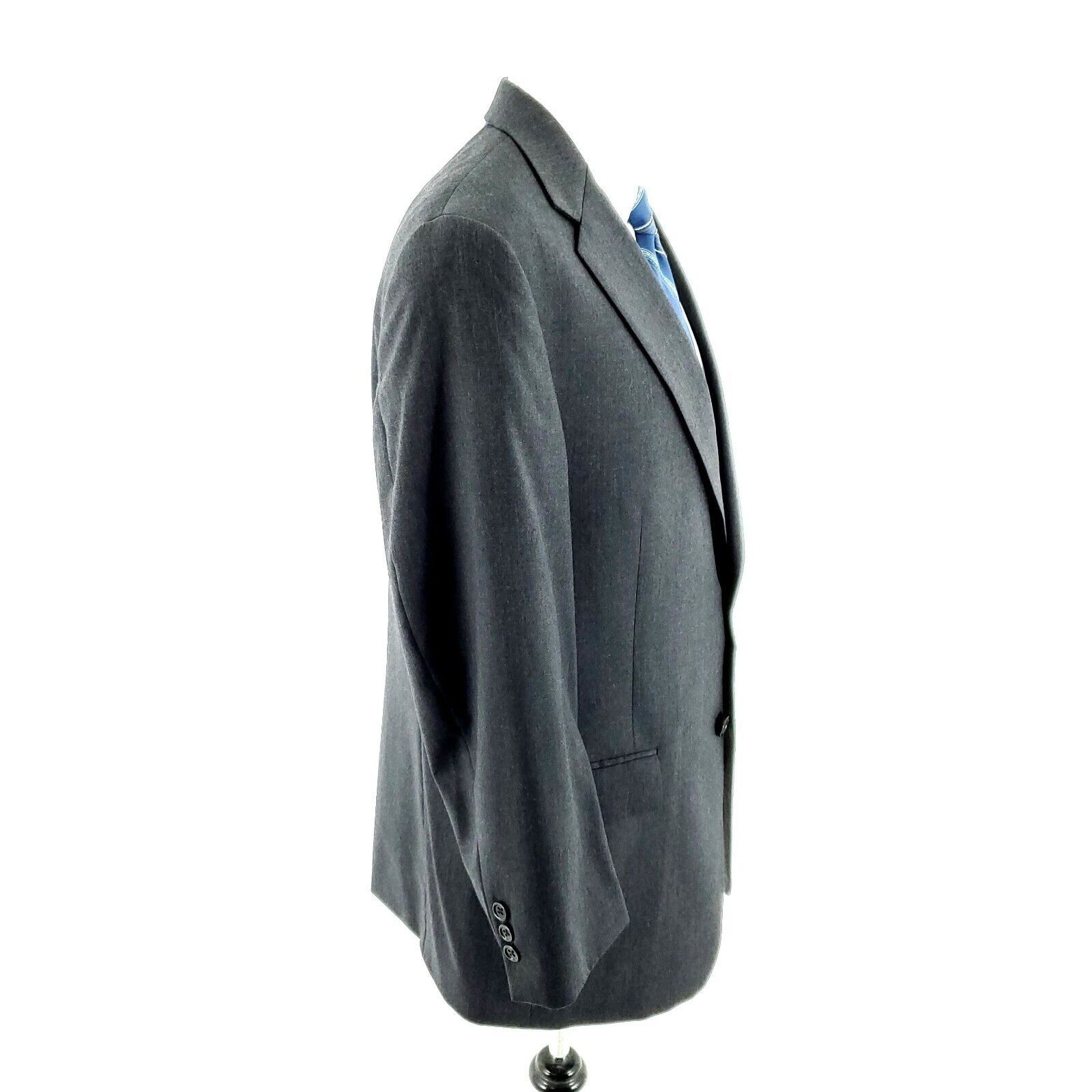 Hart Schaffner Marx Hart Schaffner Marx Wool 2 Button Blazer 40R Gray 40R Gray M Size 40R - 6 Thumbnail