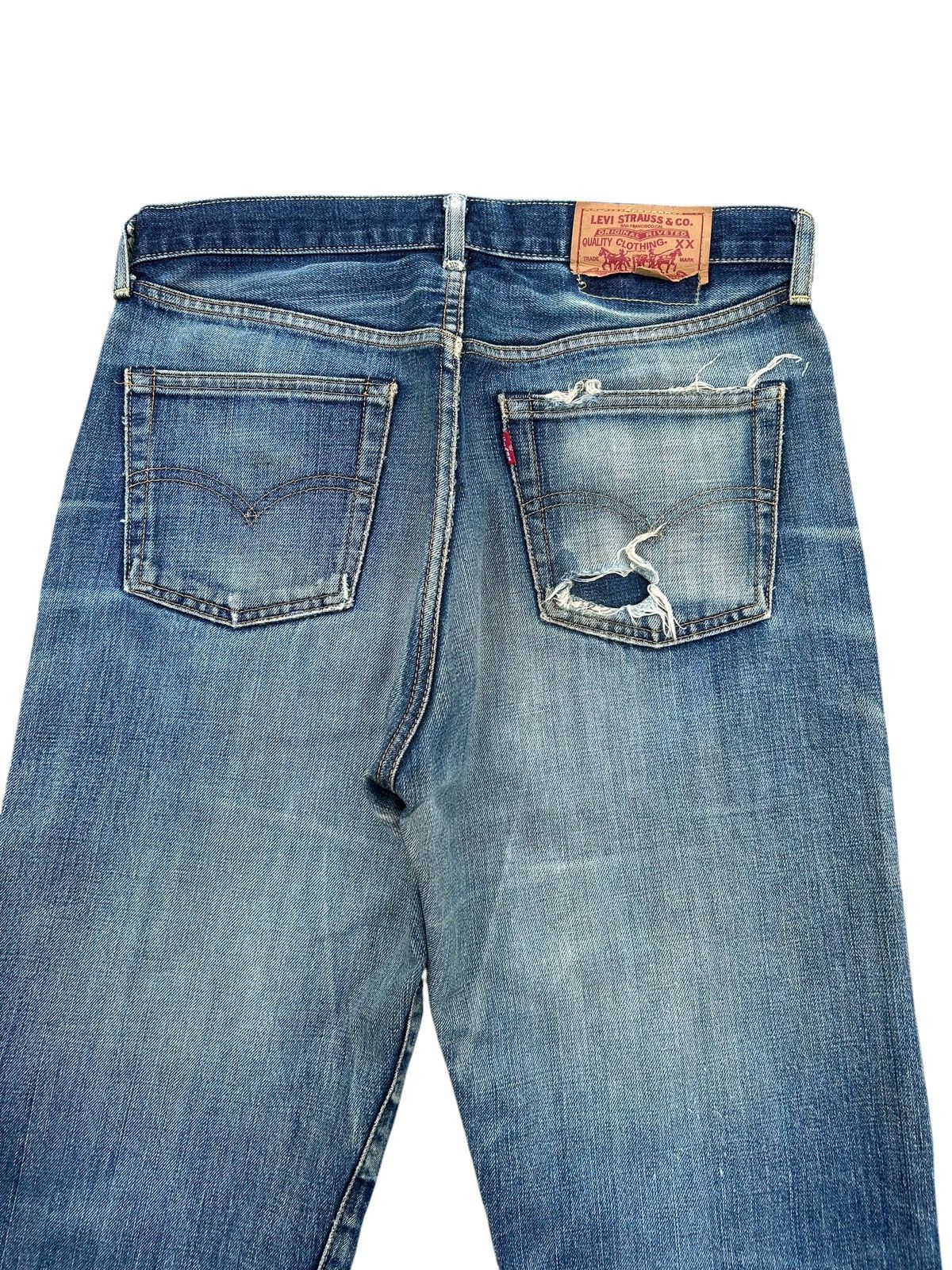 Kapital Thrashed Vintage Levis Big E Selvedge Denim Jeans Size US 32 / EU 48 - 14 Thumbnail
