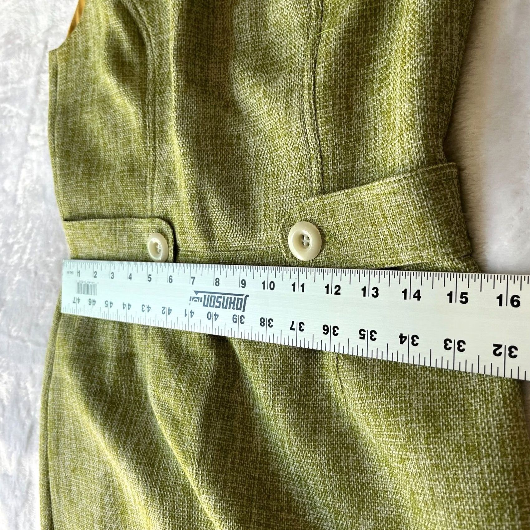 Vintage VINTAGE David Meister Green Sleeveless Shift Dress Womens 8 Size 4XL / US 24-26 - 5 Thumbnail