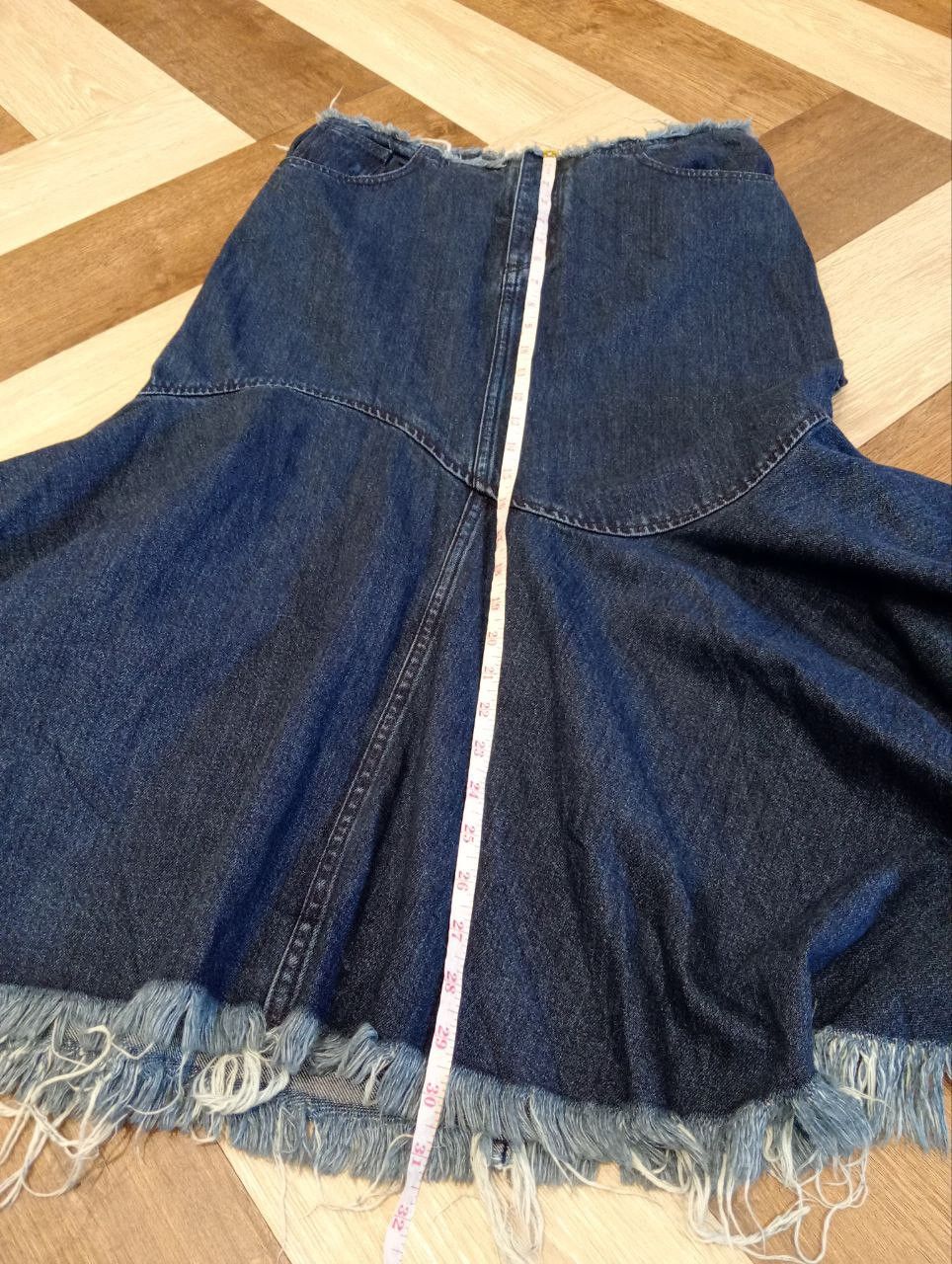 Marques'Almeida MARQUES ALMEIDA INDIGO DENIM ASYMMETRIC SKIRT Size 27" / US 4 / IT 40 - 21 Thumbnail