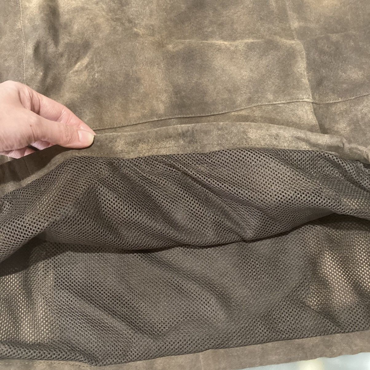 Japanese Brand Oversized Brown Pig Suede Leather Vest Size US S / EU 44-46 / 1 - 15 Thumbnail
