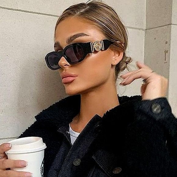 image of New Versace Ve4361 Gb1/87 Black Grey Unisex Sunglasses, Women's
