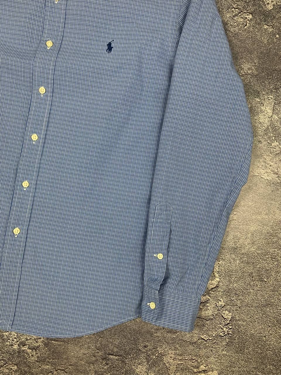 Polo Ralph Lauren Polo Ralph Lauren Men's Blue Check Shirt Button Down Size US L / EU 52-54 / 3 - 5 Thumbnail