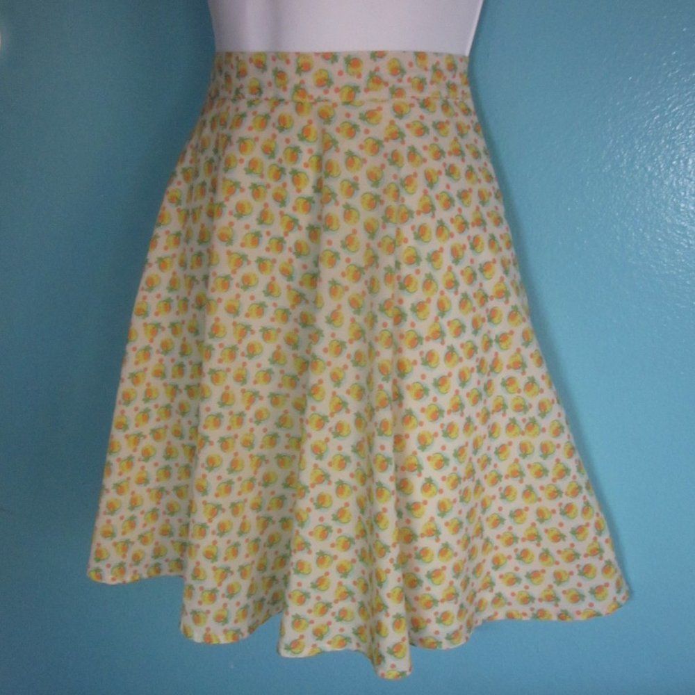 Forever 21 F21 Fruit Print Mini Skirt Y2K Size 27" / US 4 / IT 40 - 1 Thumbnail