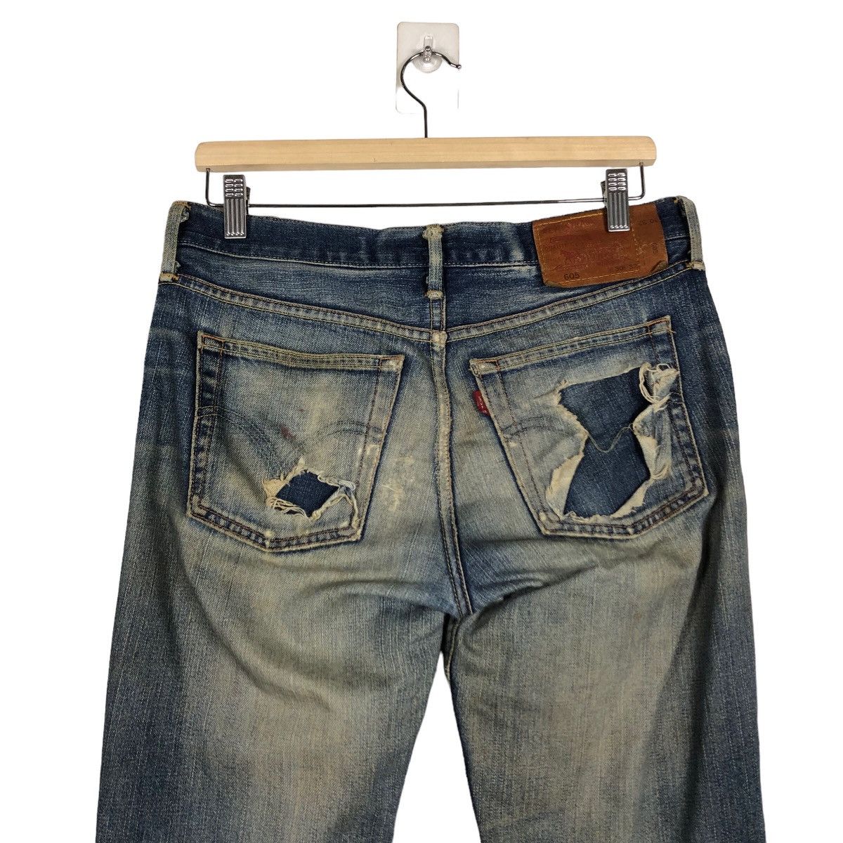Levi's Vintage Clothing 🔥Rare Distressed Denim Jeans Levi’s Size US 32 / EU 48 - 9 Thumbnail