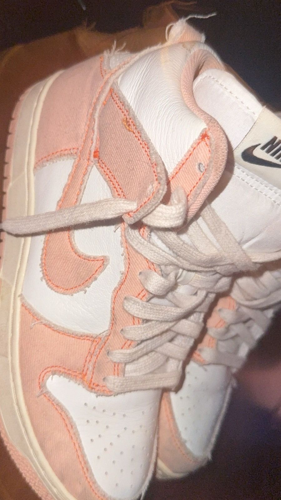 Nike Artic orange/ pink Nike Dunk high 1985 Size US 7 / IT 37 - 1 Thumbnail