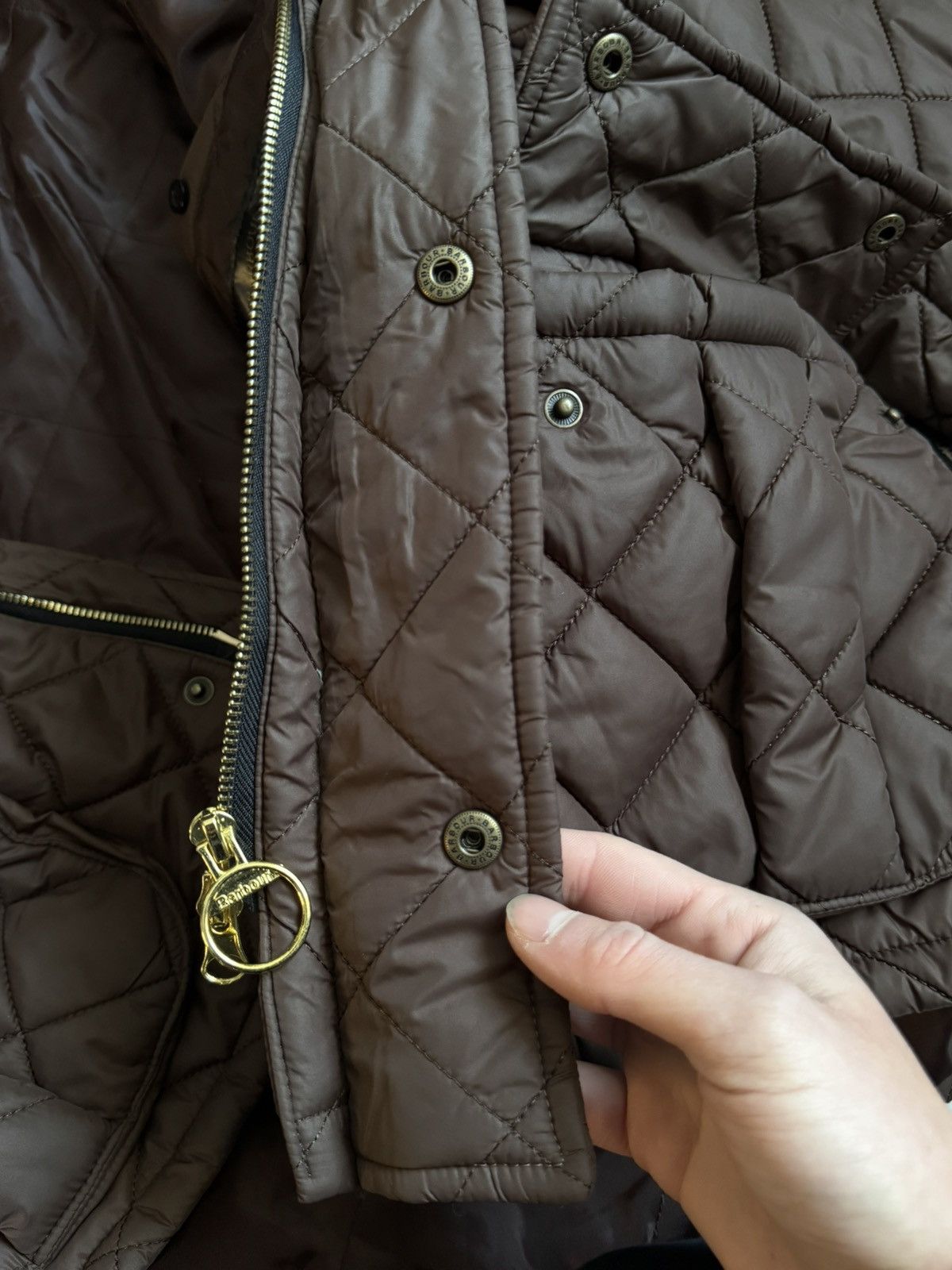 Barbour Vintage Barbour Quilted Brown Jacket Size US M / EU 48-50 / 2 - 12 Thumbnail