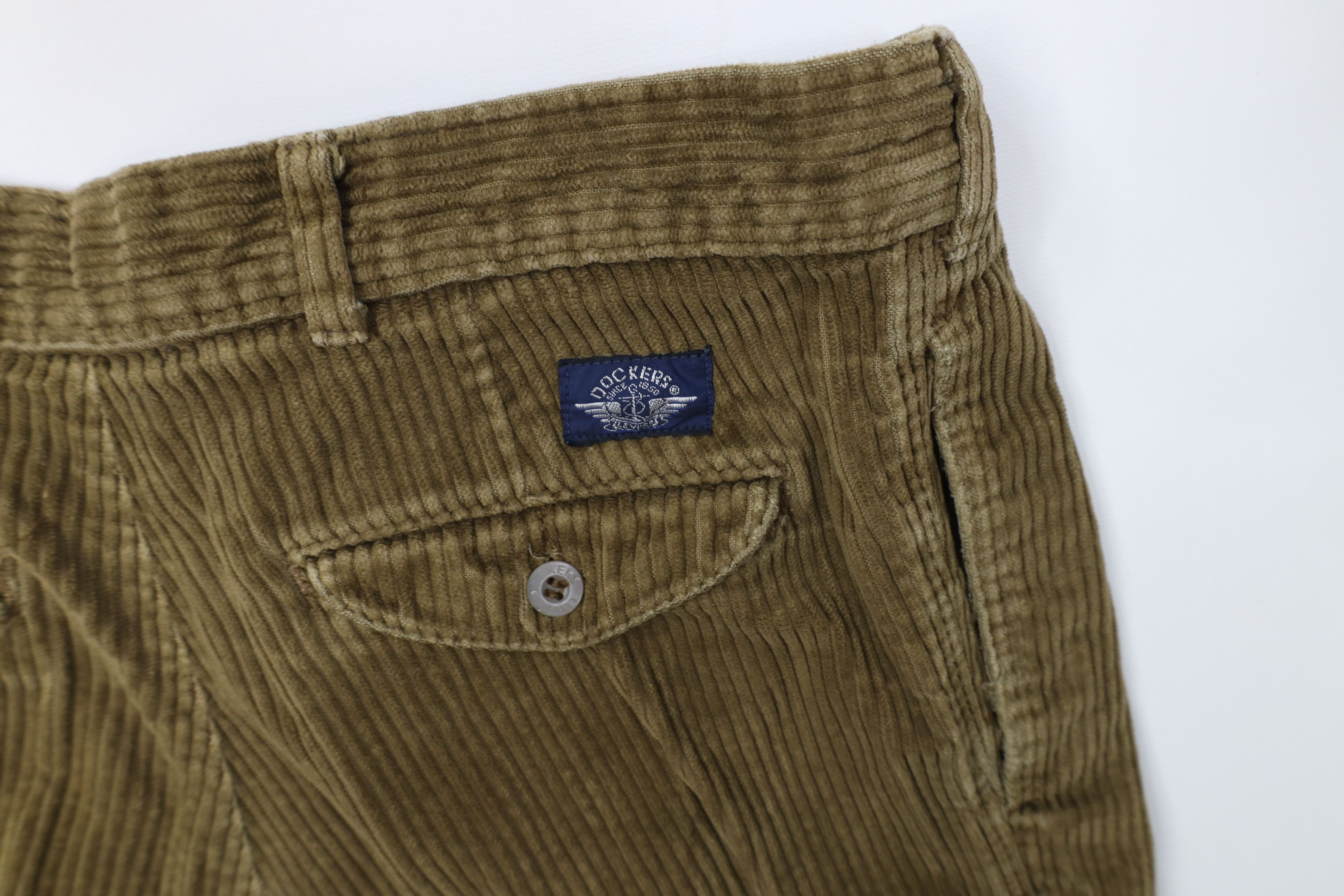 Vintage Vintage 90s Streetwear Corduroy Straight Leg Chino Pants Size US 32 / EU 48 - 14 Thumbnail