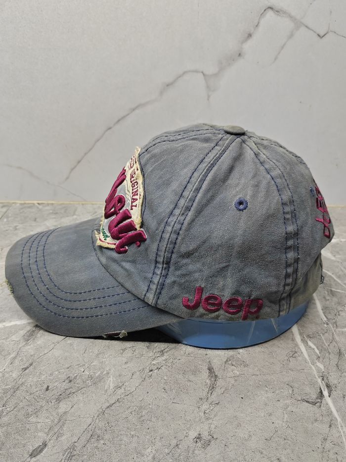 Jeep Vintage JEEP Distressed Style Cap Hat Size ONE SIZE - 4 Thumbnail