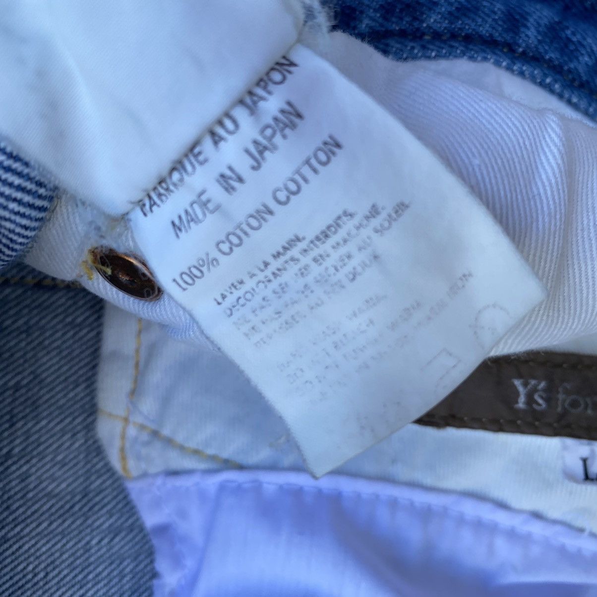Yohji Yamamoto Y’s For Men Baggy Jeans Size US 32 / EU 48 - 4 Thumbnail