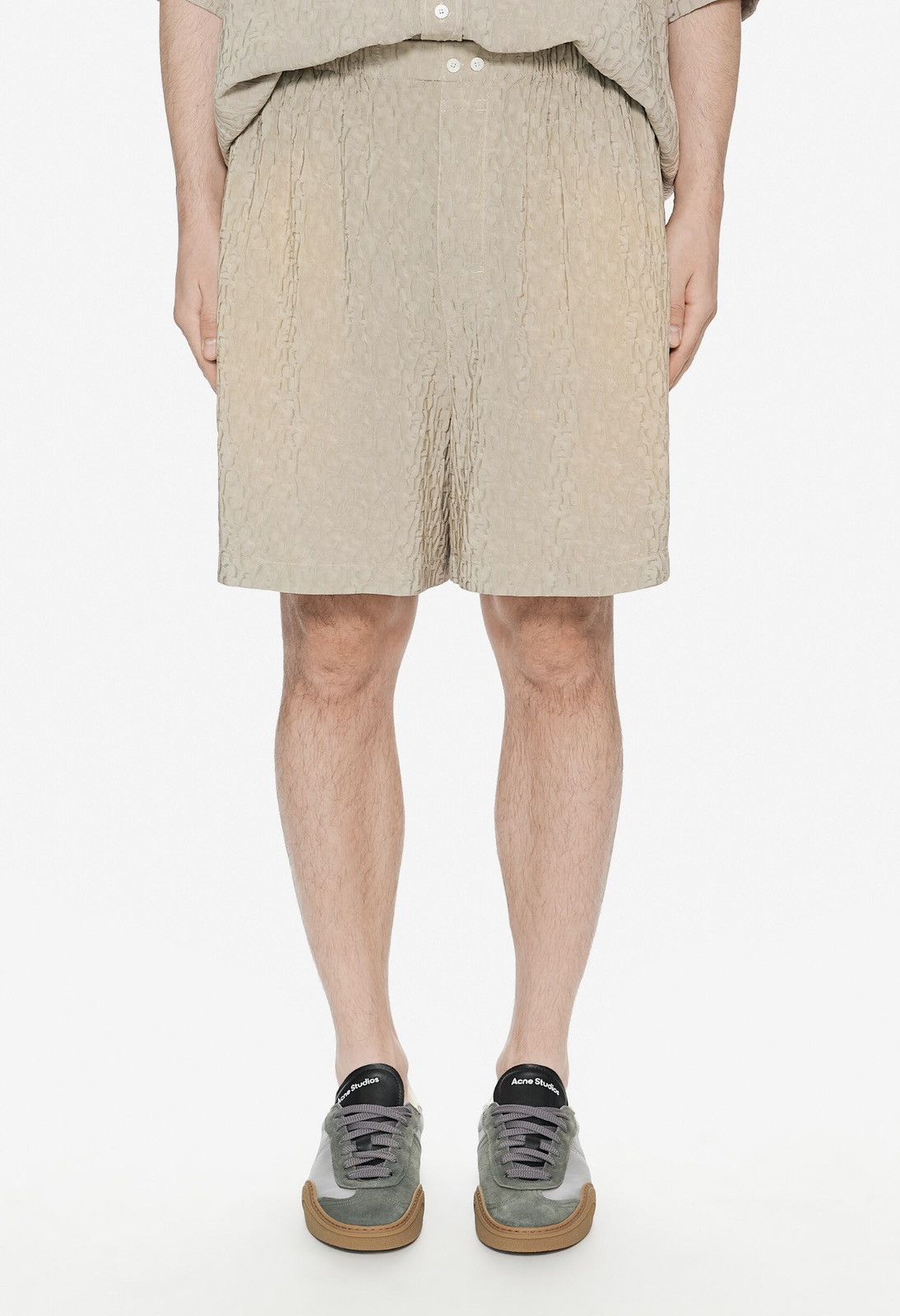 Acne Studios Acne Studios Tonal Monogram Jacquard Shorts Size US 32 / EU 48 - 1 Thumbnail
