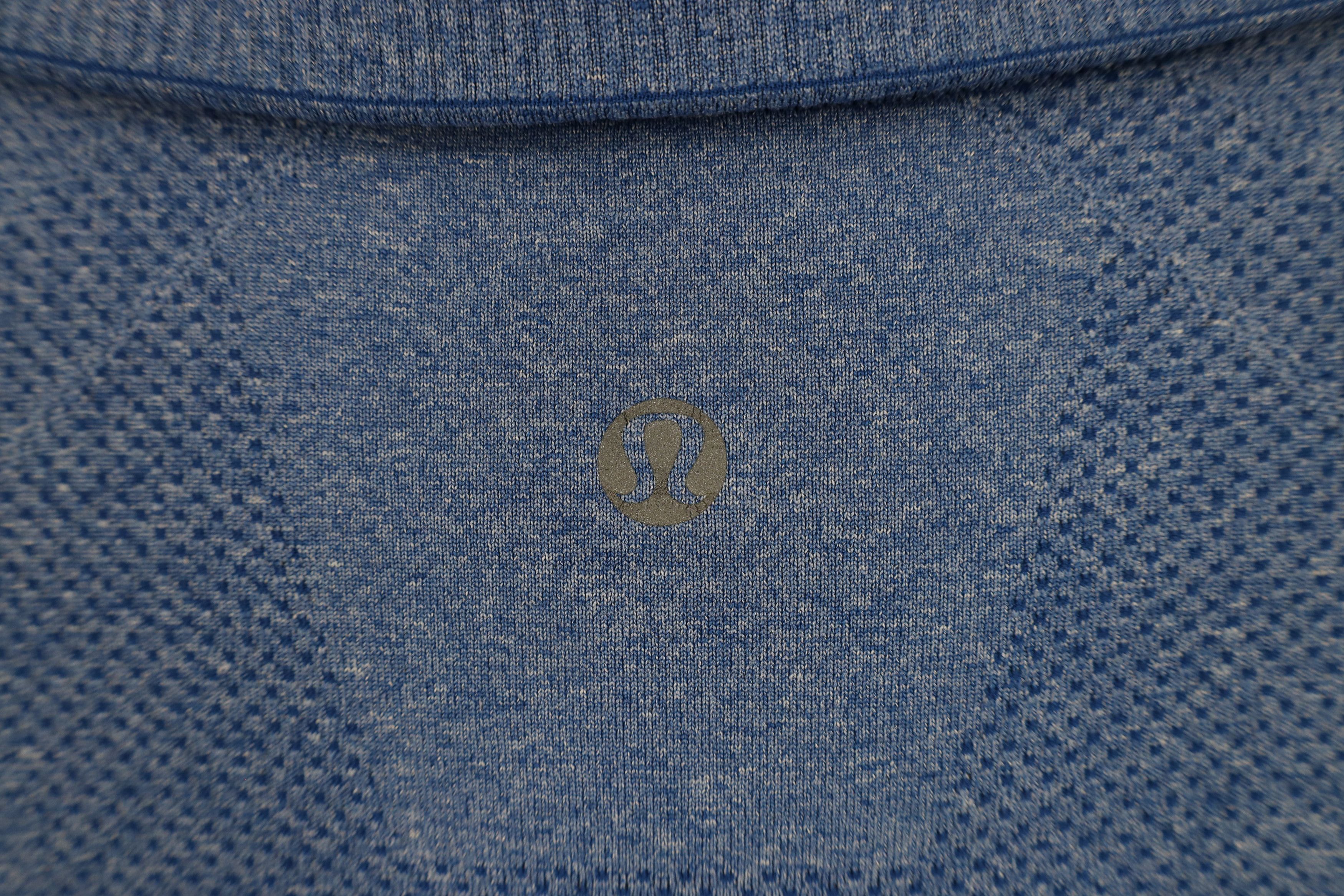 Lululemon × Vintage Lululemon Vent Tech Knit Half Zip Pullover Top Shirt Blue Size US M / EU 48-50 / 2 - 8 Thumbnail