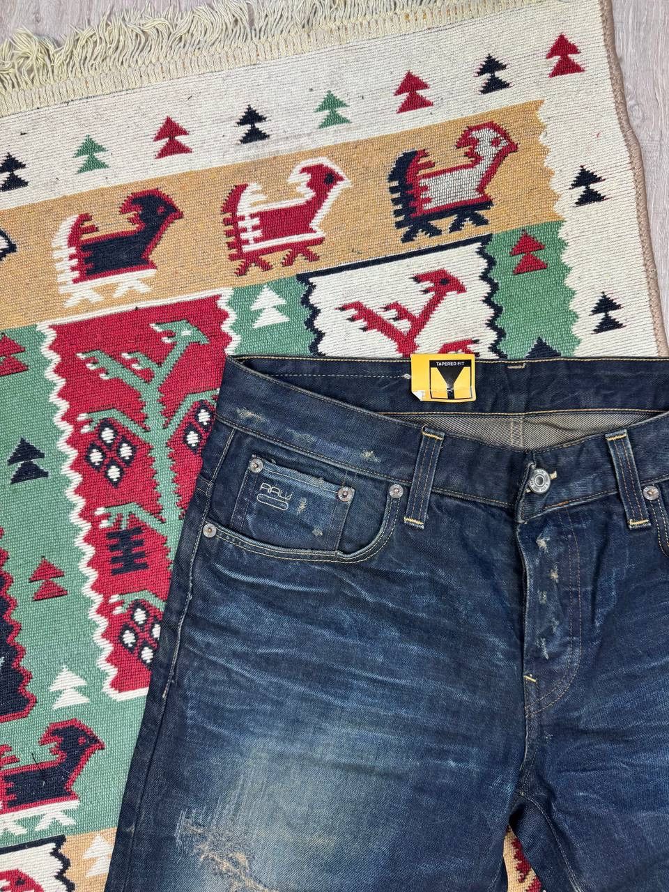 G-Star × Japanese Brand NEW!!! G Star 3301 Faded Distressed Rare Jeans Size US 33 - 5 Thumbnail