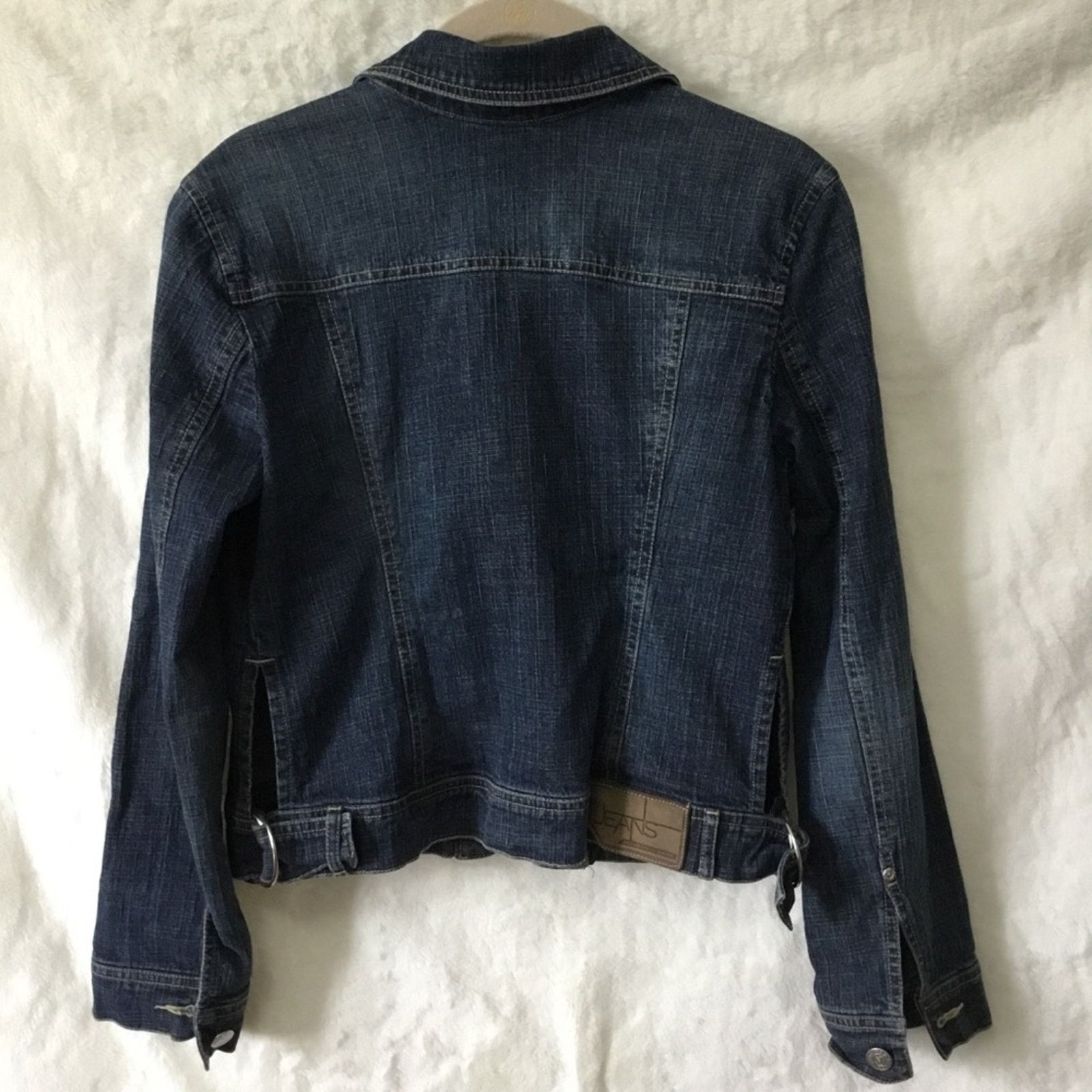 Bcbgmaxazria BCBGMaxAzria Jeans Cropped Jean Jacket Size XS / US 0-2 / IT 36-38 - 11 Thumbnail