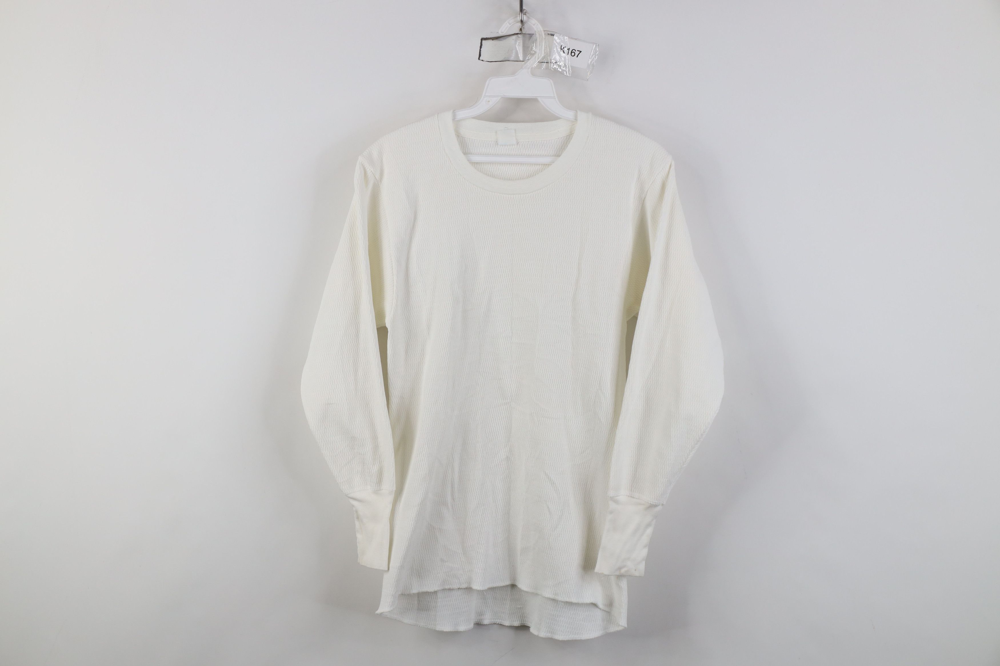 Vintage Vintage 70s Streetwear Waffle Knit Long Sleeve T-Shirt USA Size US M / EU 48-50 / 2 - 1 Thumbnail