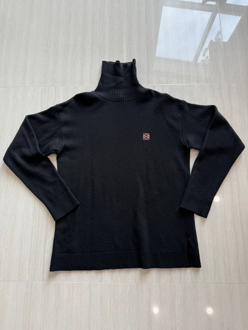 Loewe LOEWE Black high collar sweater, Size US M / EU 48-50 / 2 - 1 Thumbnail