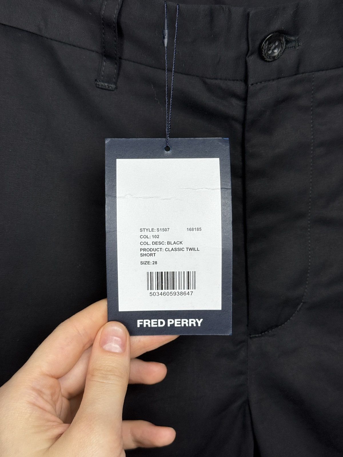 Fred Perry Fred Perry Classic Twill Short Black Size US 28 / EU 44 - 8 Thumbnail