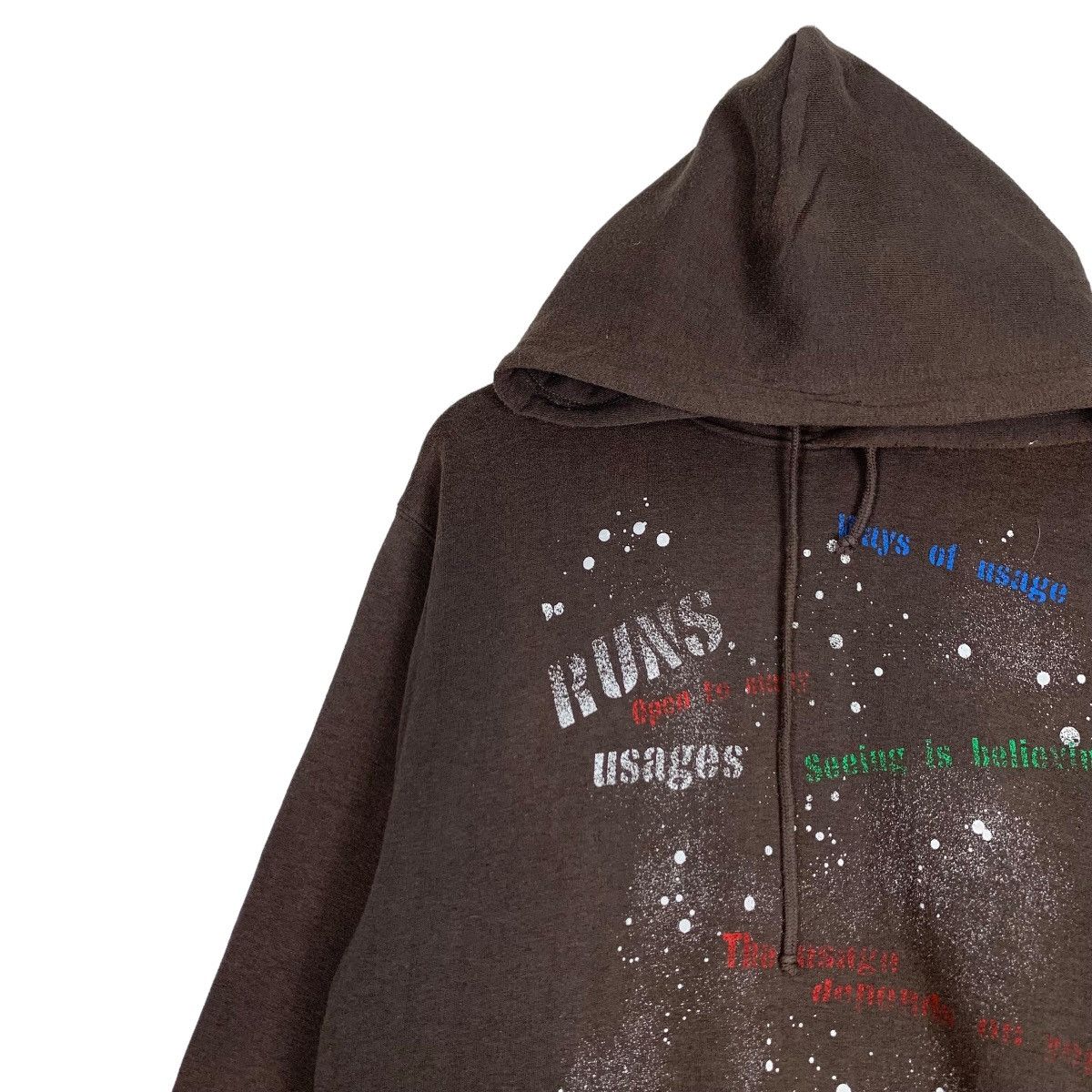 Japanese Brand BLUE VACATION Paint Splatters Pullover Hoodies #0781-C35 Size US L / EU 52-54 / 3 - 5 Thumbnail