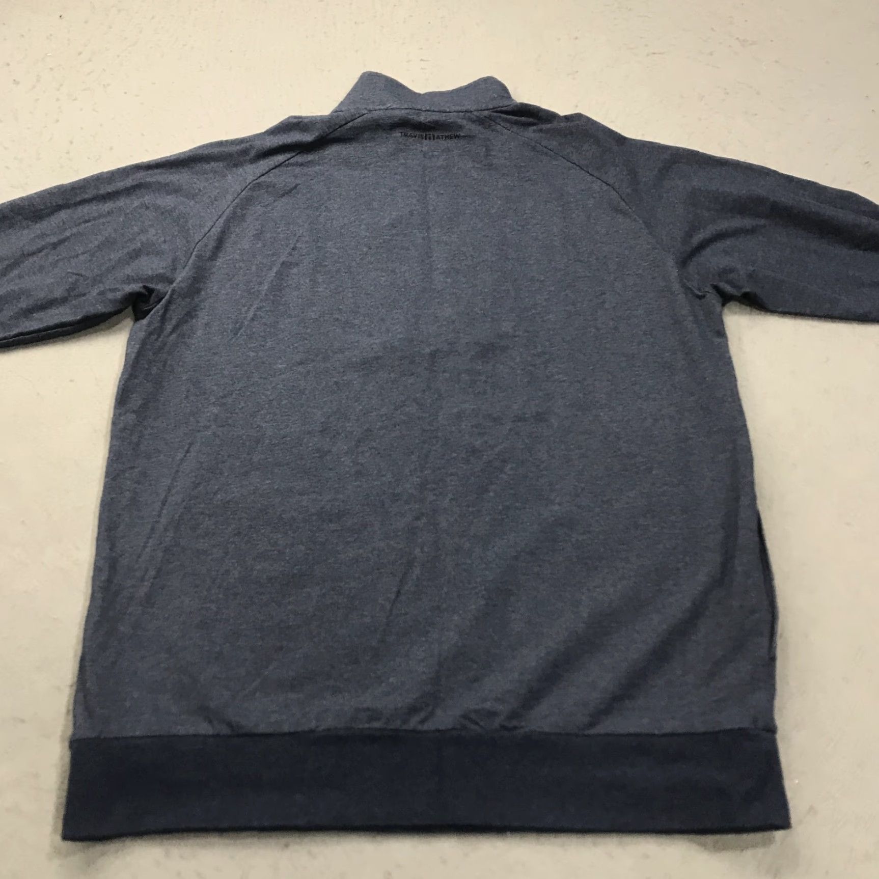 TravisMathew Travis Mathew Jacket Mens Medium Blue Zachary Pioneer Pullover 1/4 Zip Golf Size US M / EU 48-50 / 2 - 5 Thumbnail