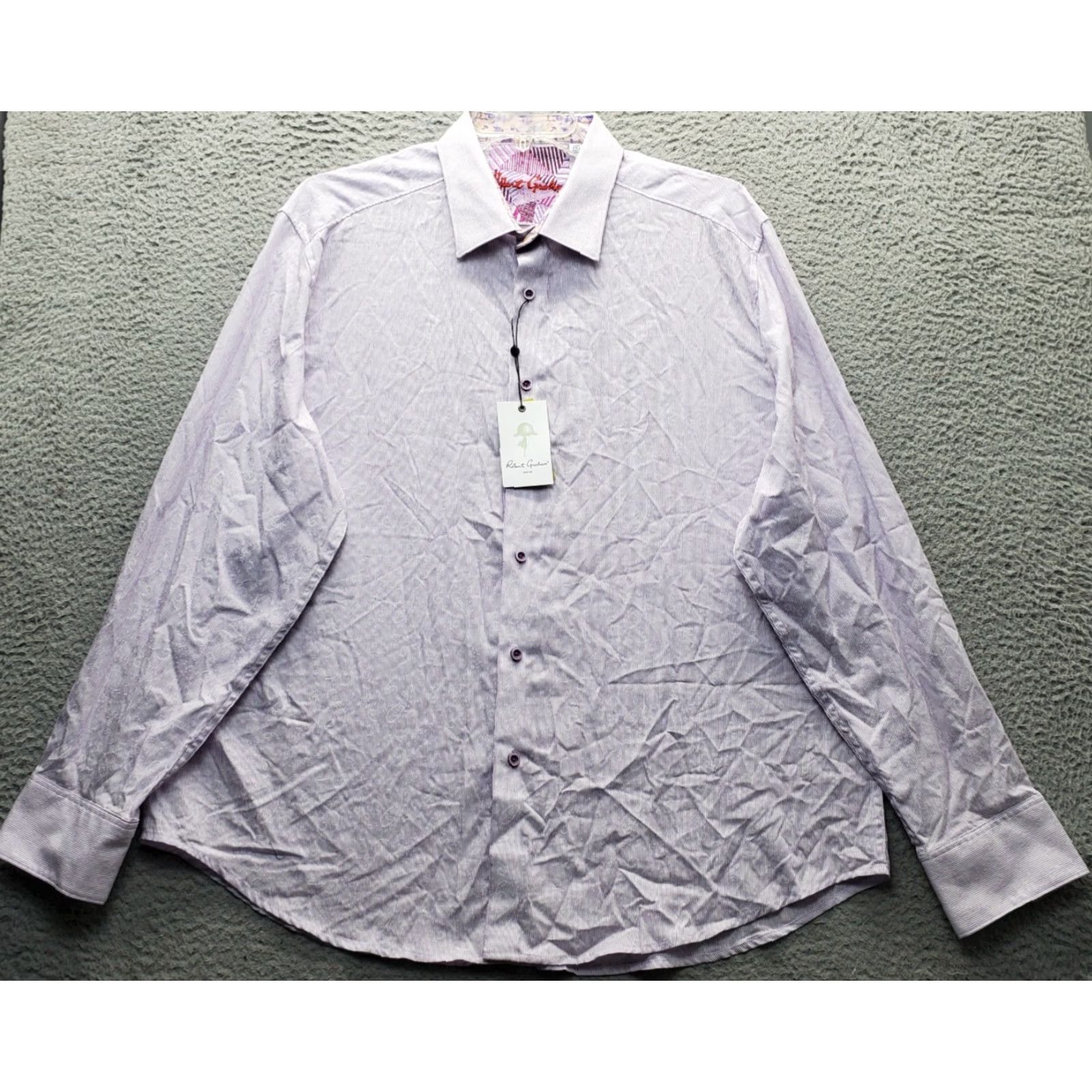 Robert Graham Robert Graham Garden Lake Classic Fit Woven Shirt Mens 3XL Multicolor Striped Button-Up Casual SS 90s Outdoor (No, not applicable) Size US XXL / EU 58 / 5 - 2 Thumbnail