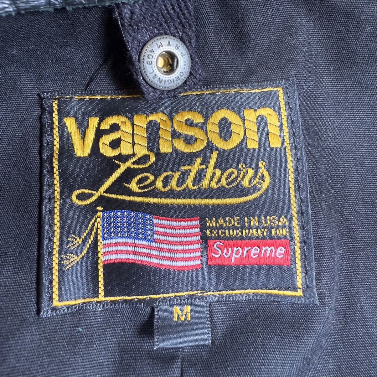 Supreme × Vanson Leathers Supreme Vanson Leather Bones Jacket Black Men’s M (FW17) Size US M / EU 48-50 / 2 - 10 Thumbnail