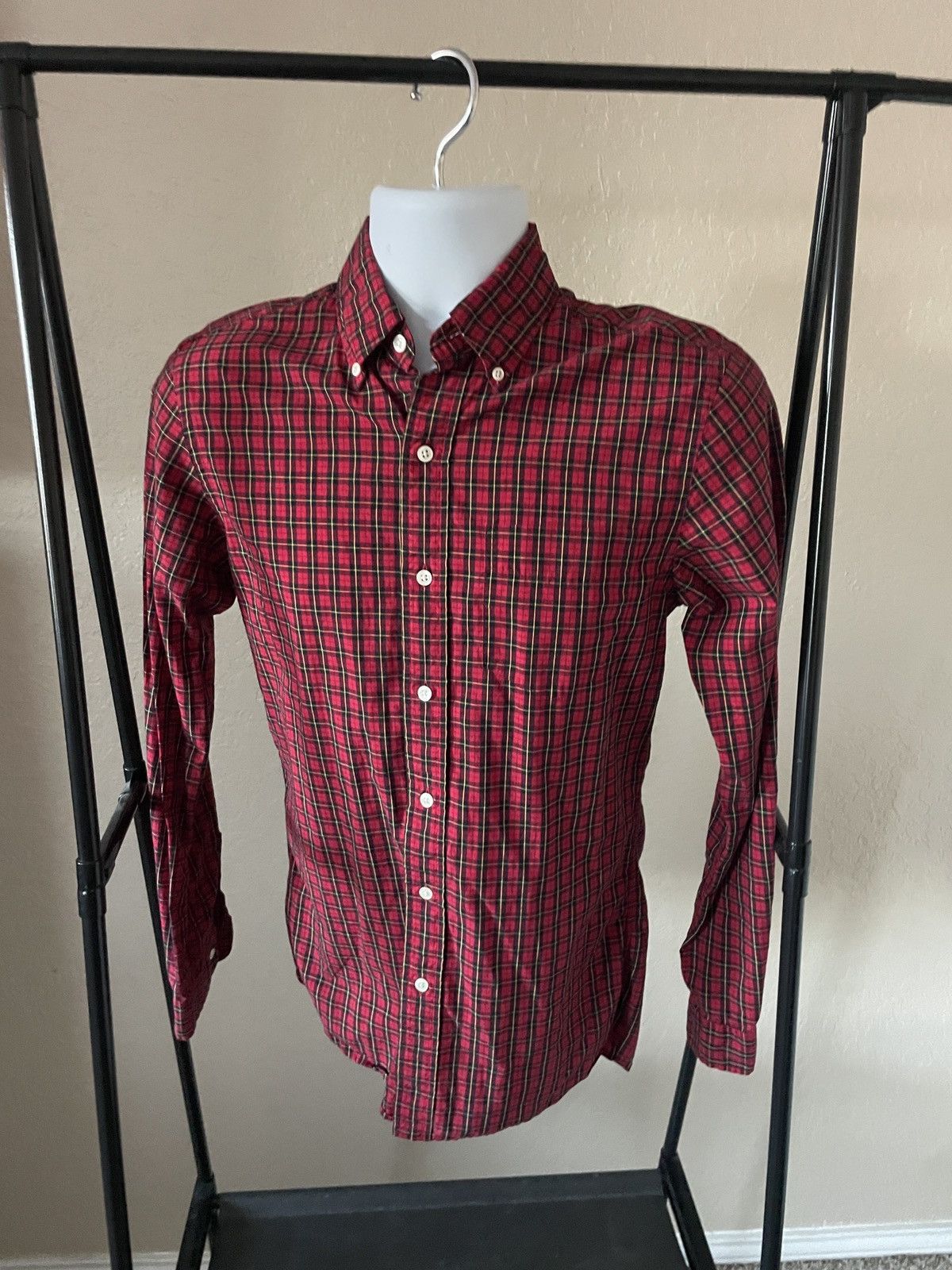 Rugby Ralph Lauren Red Tartan Plaid button down shirt Size US XS / EU 42 / 0 - 1 Thumbnail