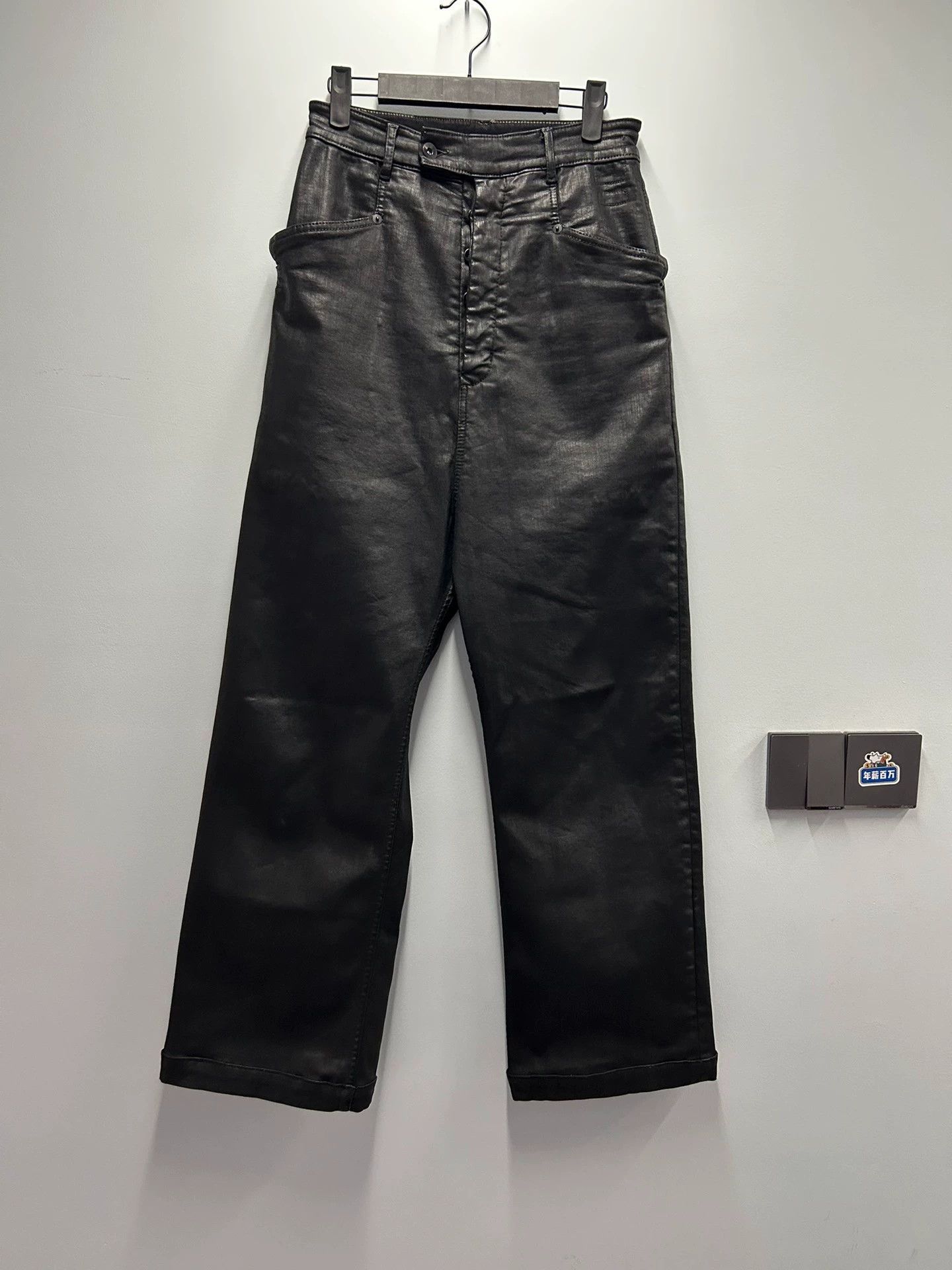 Rick Owens Rick Owens waxed wide-leg pants Size 26" / US 2 / IT 38 - 2 Thumbnail
