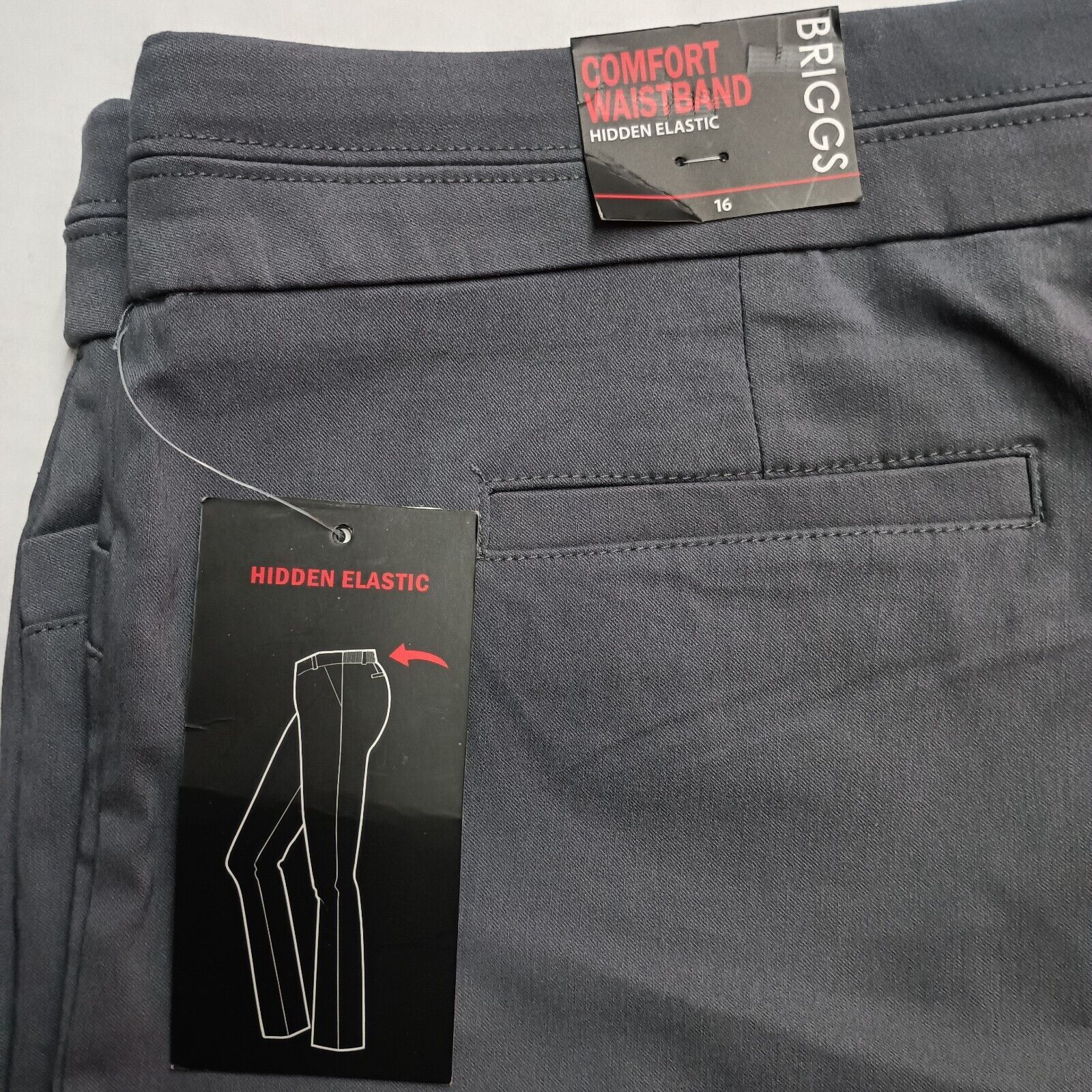 Briggs & Riley Briggs New York Women's Split Waist Pants Size 16 Gray Size 38" / US 16 / IT 52 - 2 Thumbnail