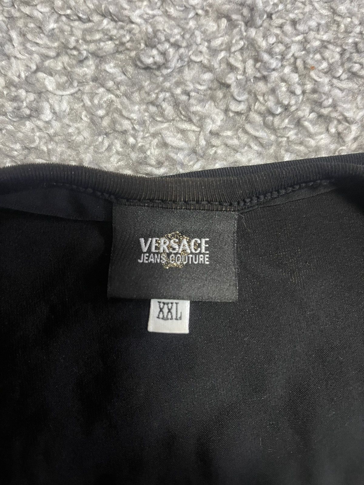 Versace Jeans Couture × Vintage Vintage Versace Archive Mesh Top Y2K Medusa Long Sleeve XL Size US XL / EU 56 / 4 - 8 Thumbnail