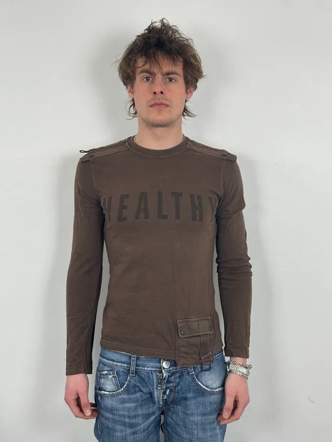 Dolce & Gabbana SS2003 Dolce & Gabbana Brown Combat Utility Longsleeve Size US S / EU 44-46 / 1 - 2 Thumbnail