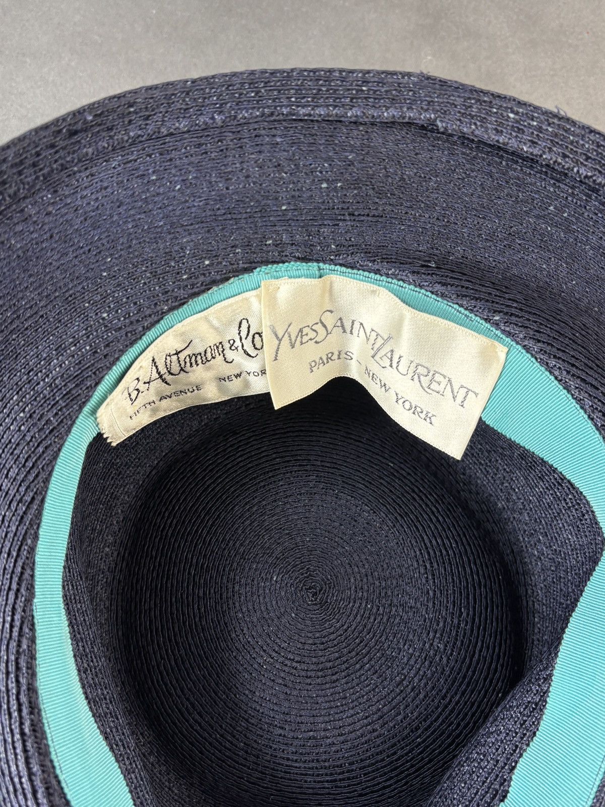 Yves Saint Laurent 1960s Yves Saint Laurent Hat Vintage YSL Straw Cap Floral Size ONE SIZE - 4 Thumbnail