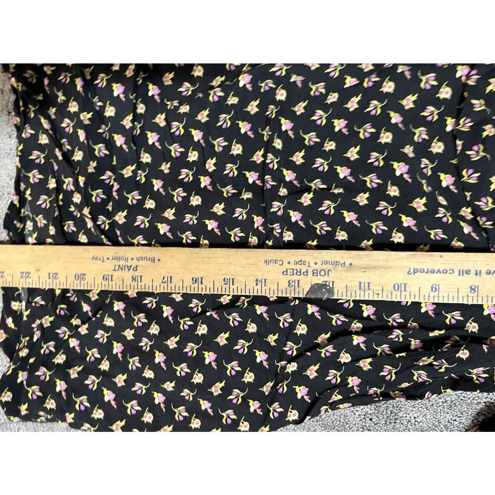 Loft Ann Taylor Loft tshirt- with open shoulder sleeves size Medium Black Floral Shirt Size M / US 6-8 / IT 42-44 - 6 Thumbnail